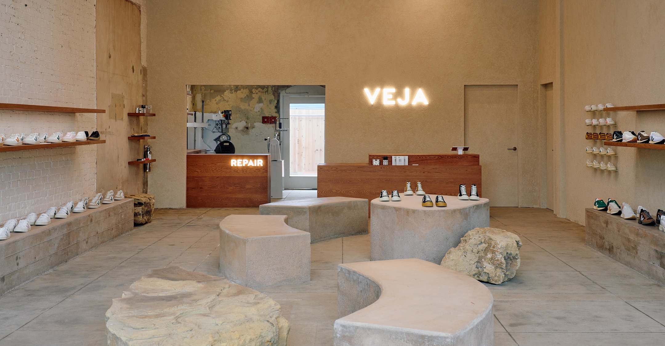 Interior of Veja Venice store in Los Angeles