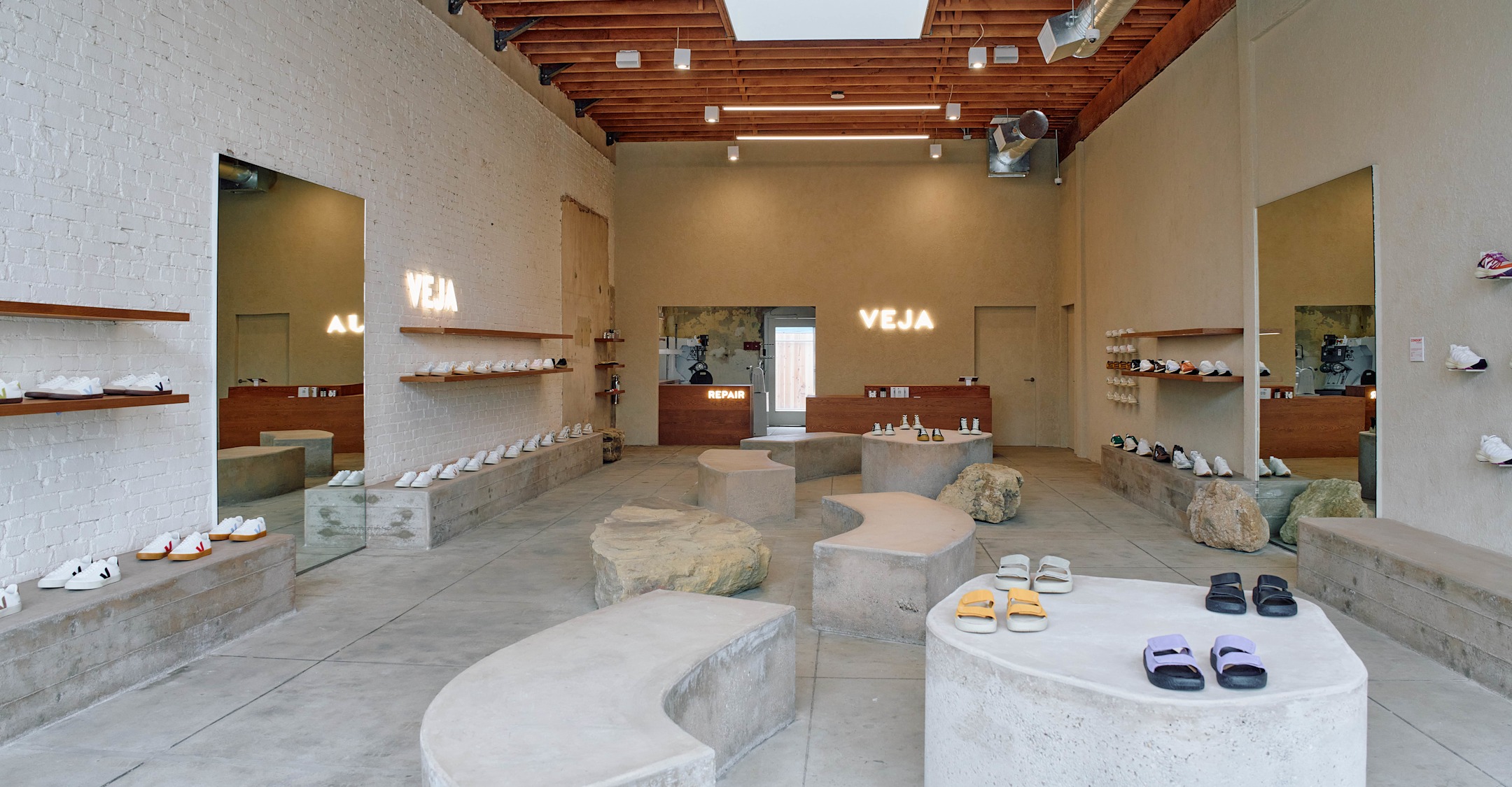 Interior of Veja Venice store in Los Angeles