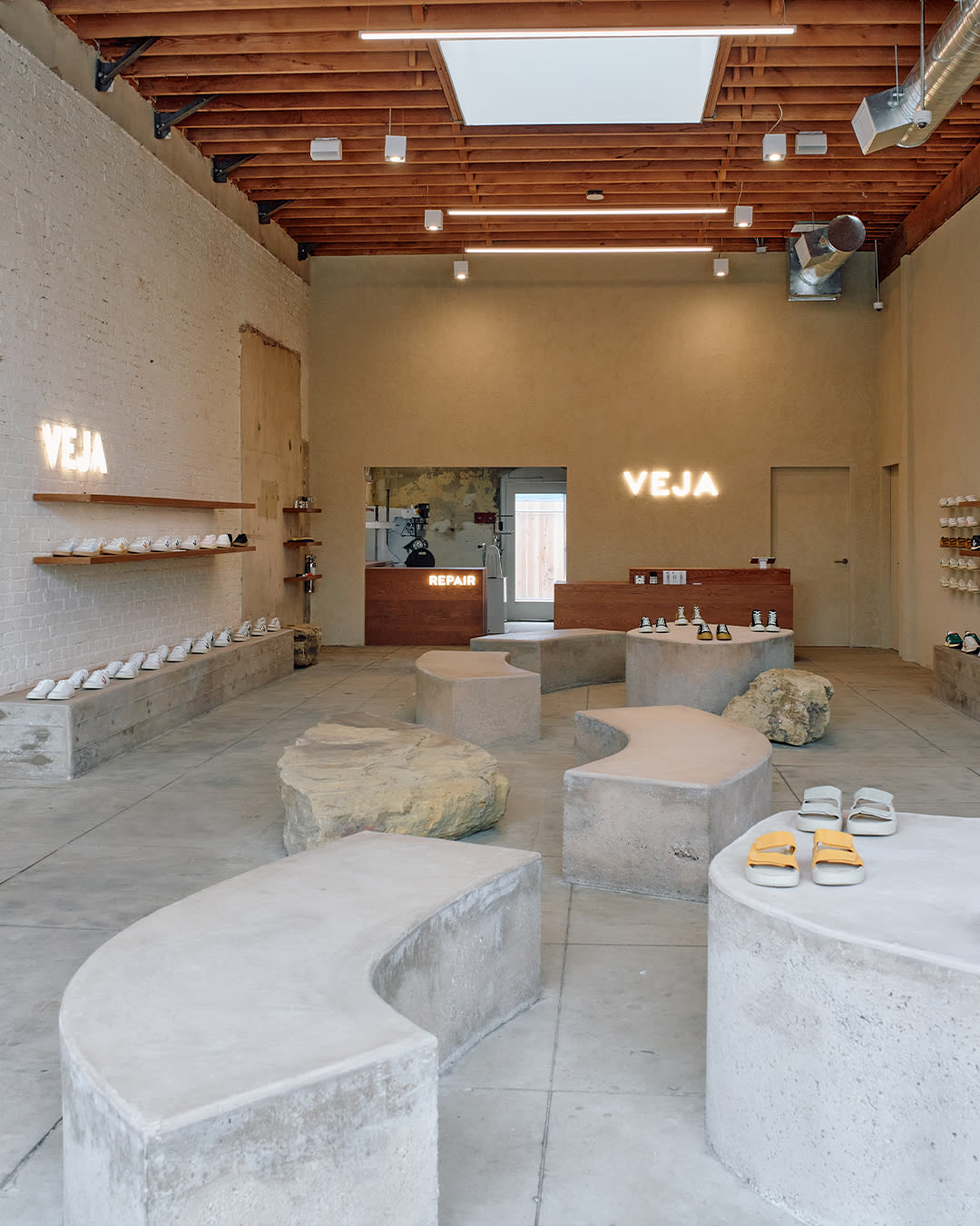 Interior of Veja Venice store in Los Angeles