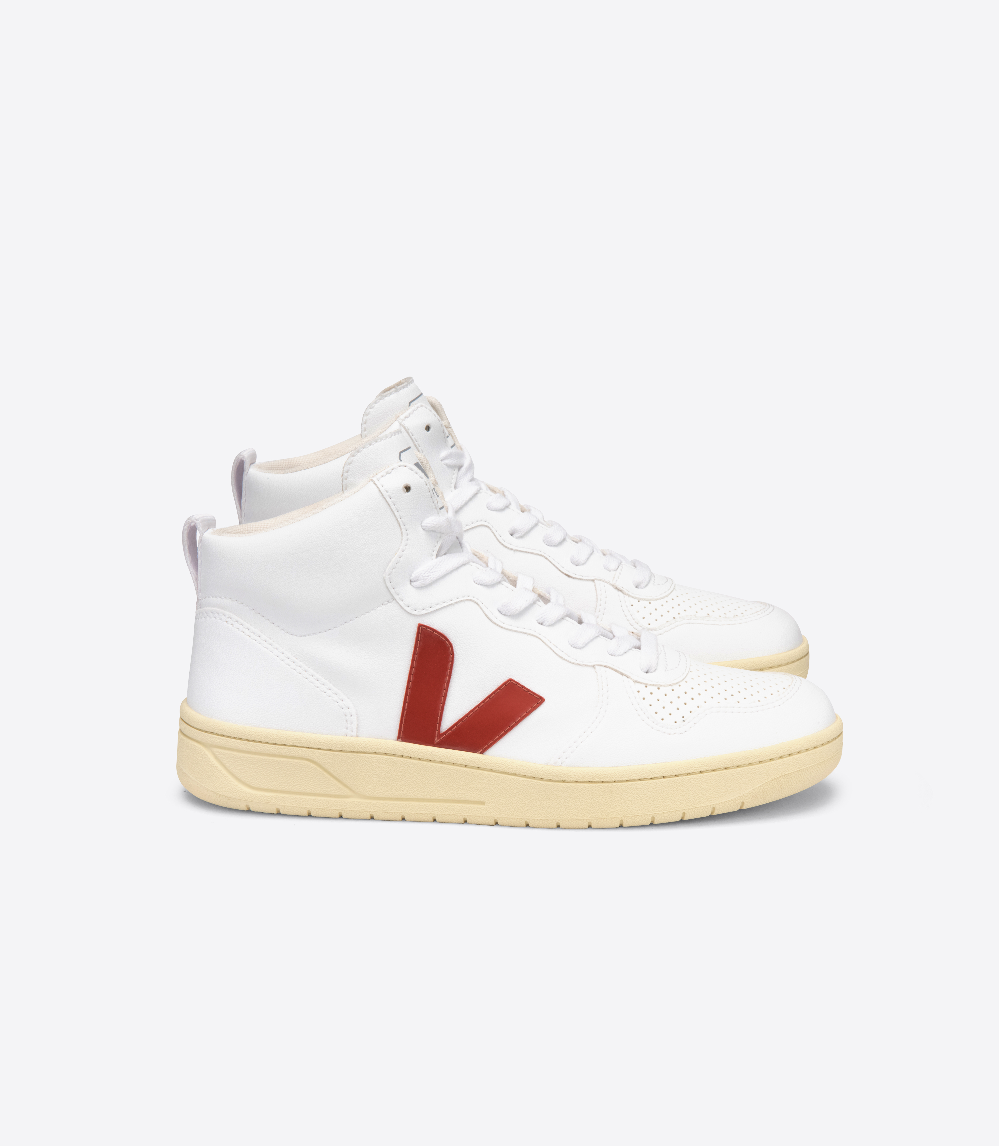 【VEJA】V-10 C.W.L｜White Steel Butter Sole VEJA V-10 CWL Trainers with Butter Sole in White & Steel