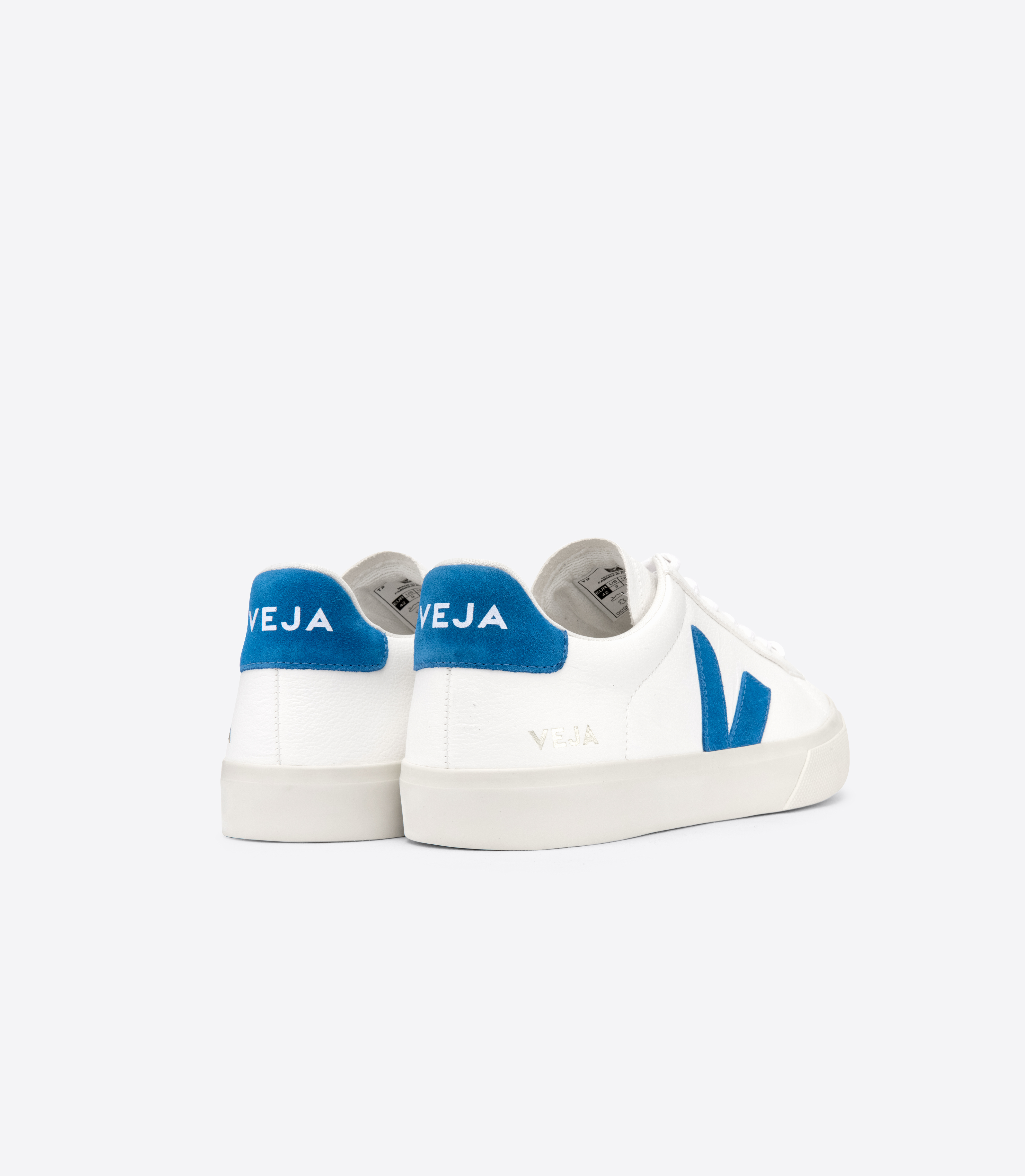 CAMPO LEATHER WHITE SWEDISH BLUE | VEJA