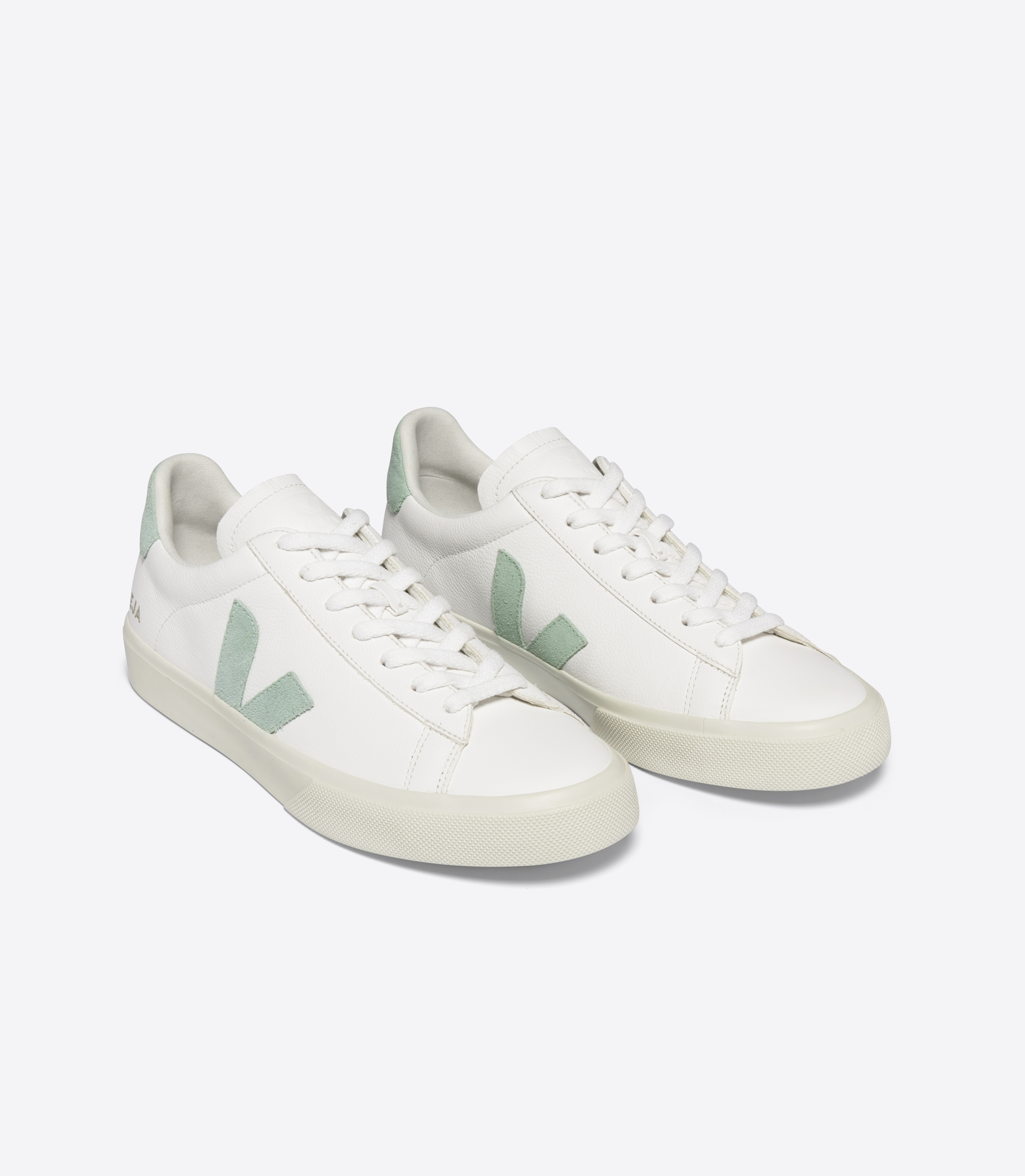 CAMPO LEATHER WHITE MATCHA | VEJA