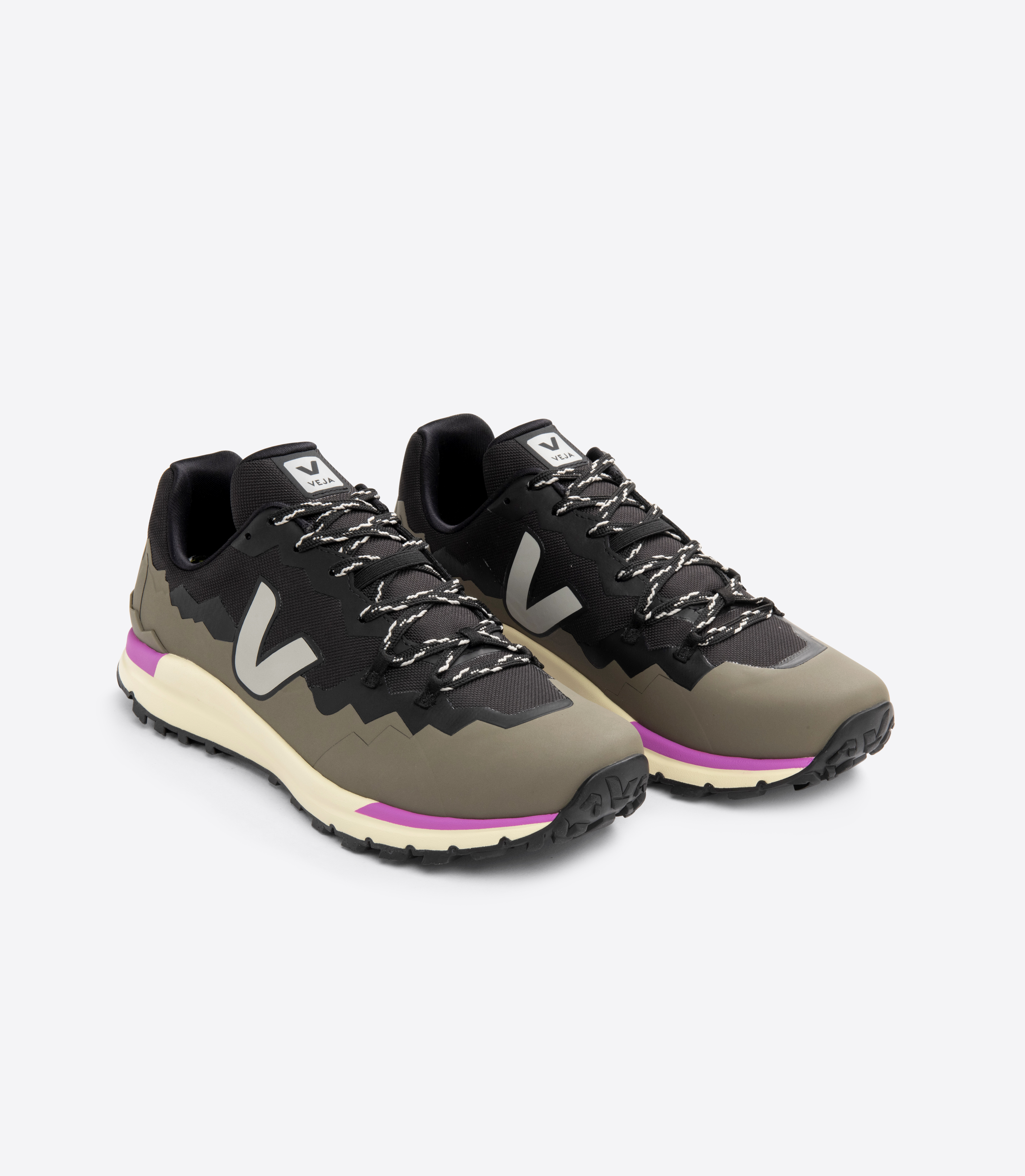 FITZ ROY TREK-SHELL BLACK OXFORD GREY KAKI | VEJA