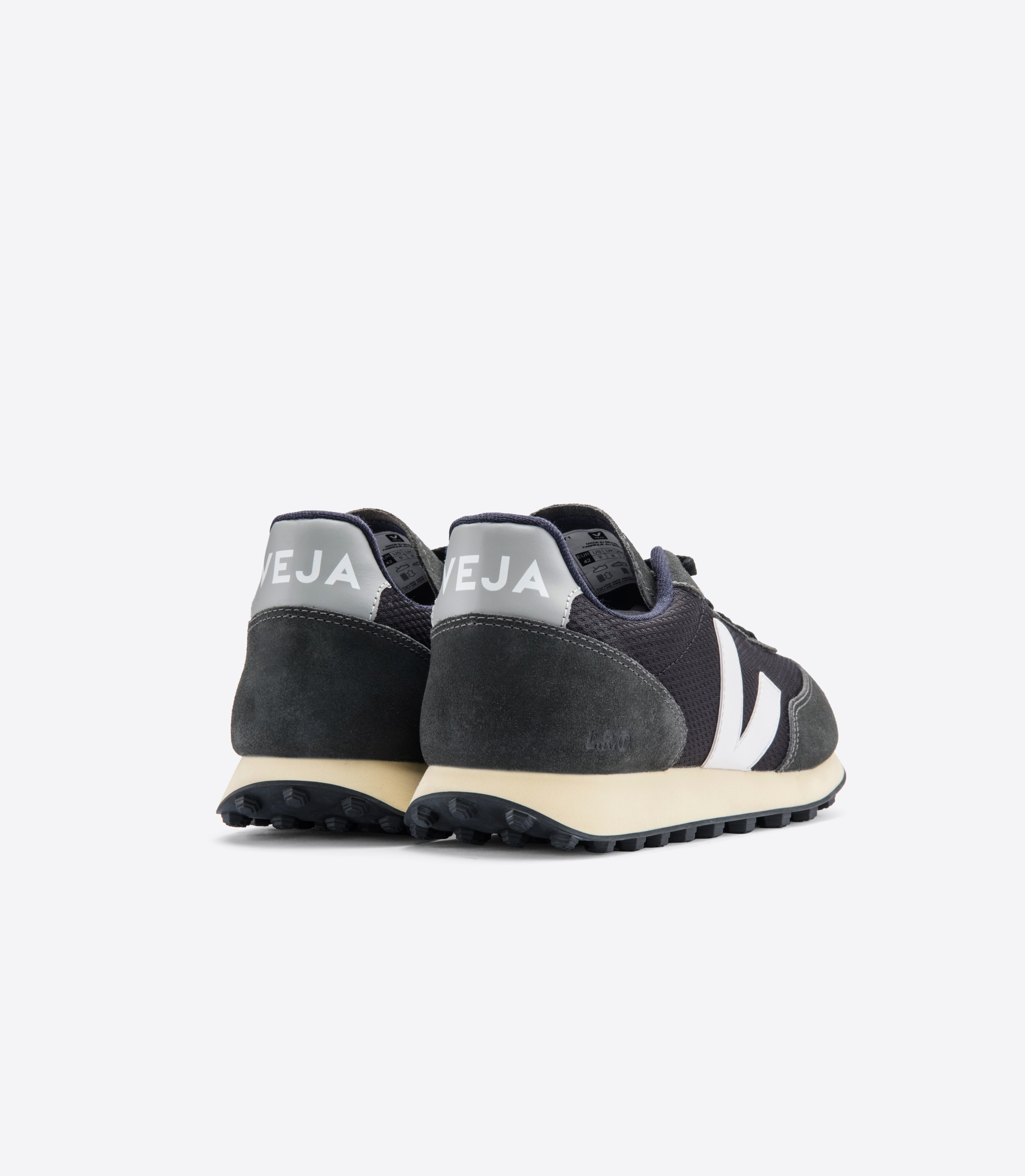 RIO BRANCO ALVEOMESH BLACK WHITE OXFORD GREY | VEJA
