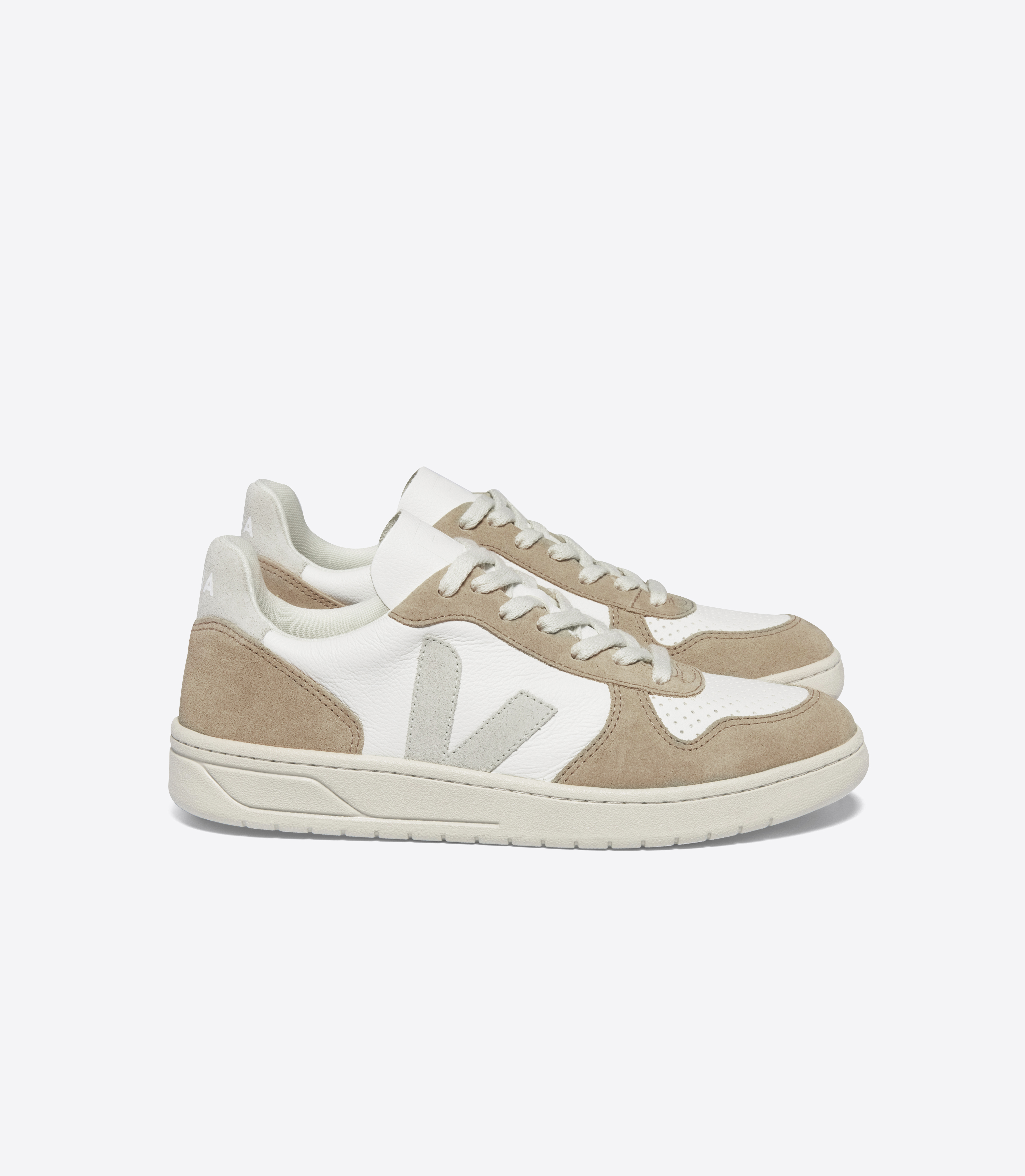 V-10 LEATHER WHITE NATURAL SAHARA | VEJA V-10 LEATHER WHITE NATURAL SAHARA | VEJA