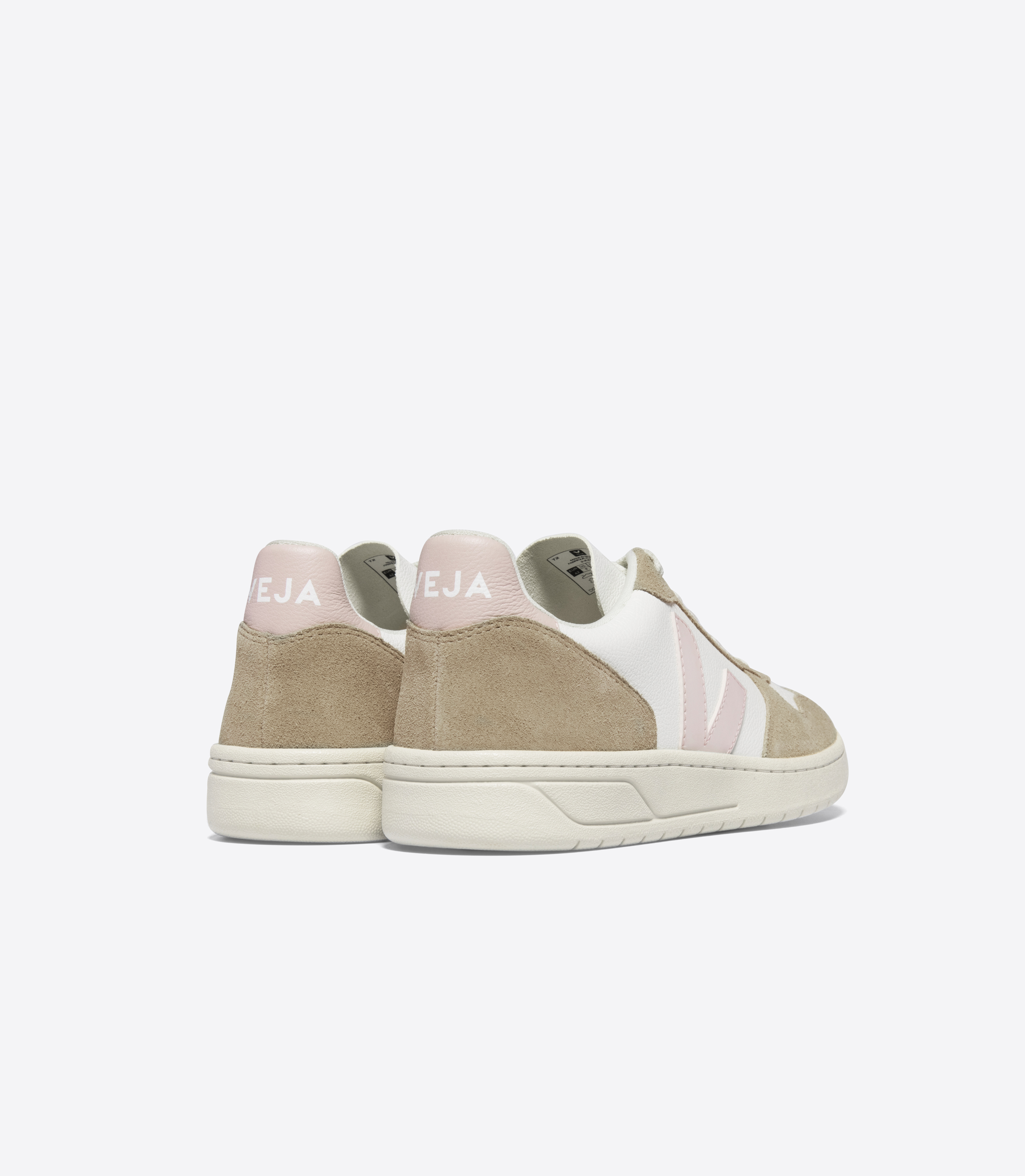 VEJA★V-10 LEATHER WHITE PLATINE Veja | V-10 Leather Trainers - White Platine | The Sports Edit