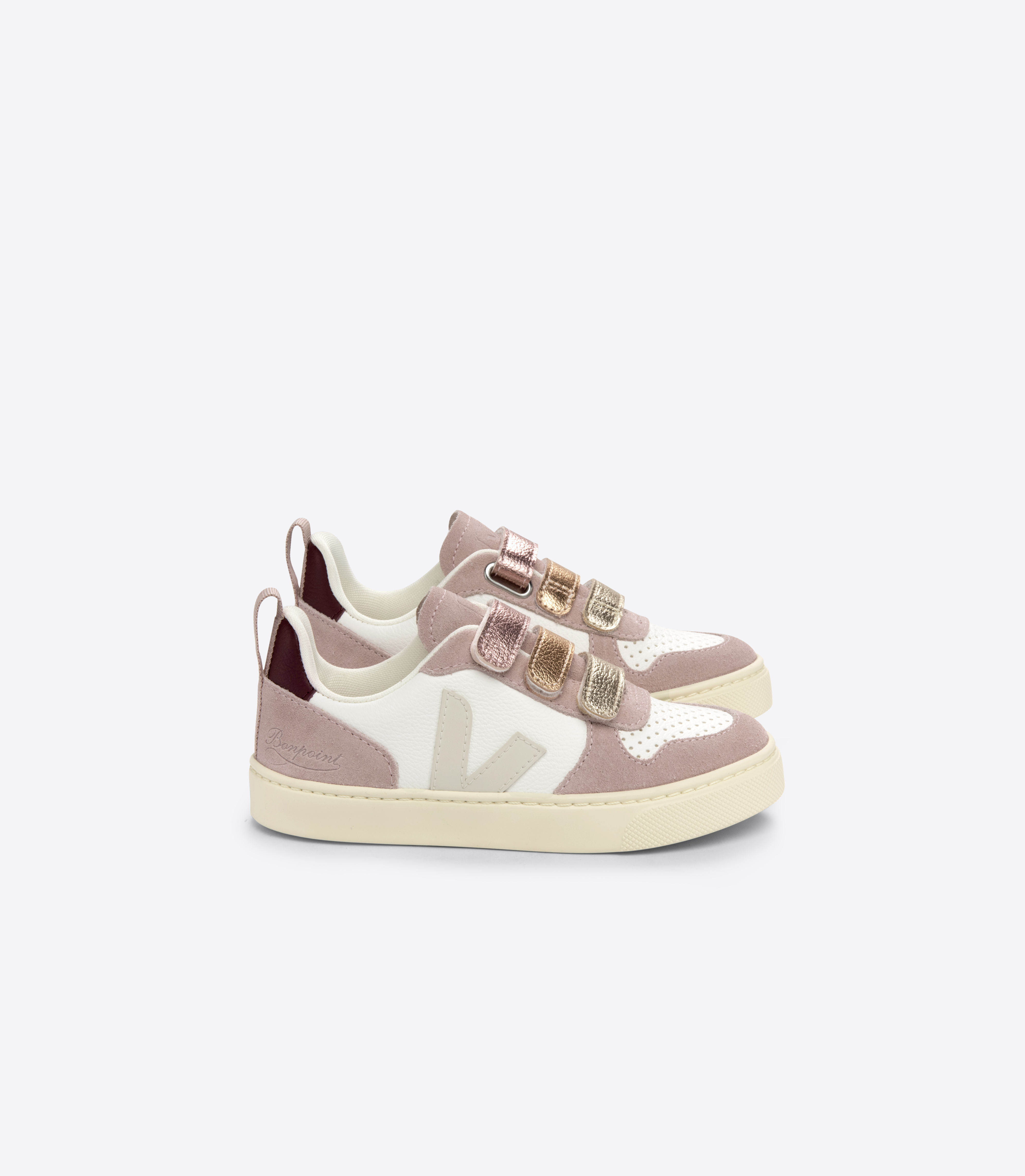 【関税込み】V-10 Sneakers - Veja - Multi - Synthetic V-12 STITCH LEATHER WHITE KAKI | VEJA