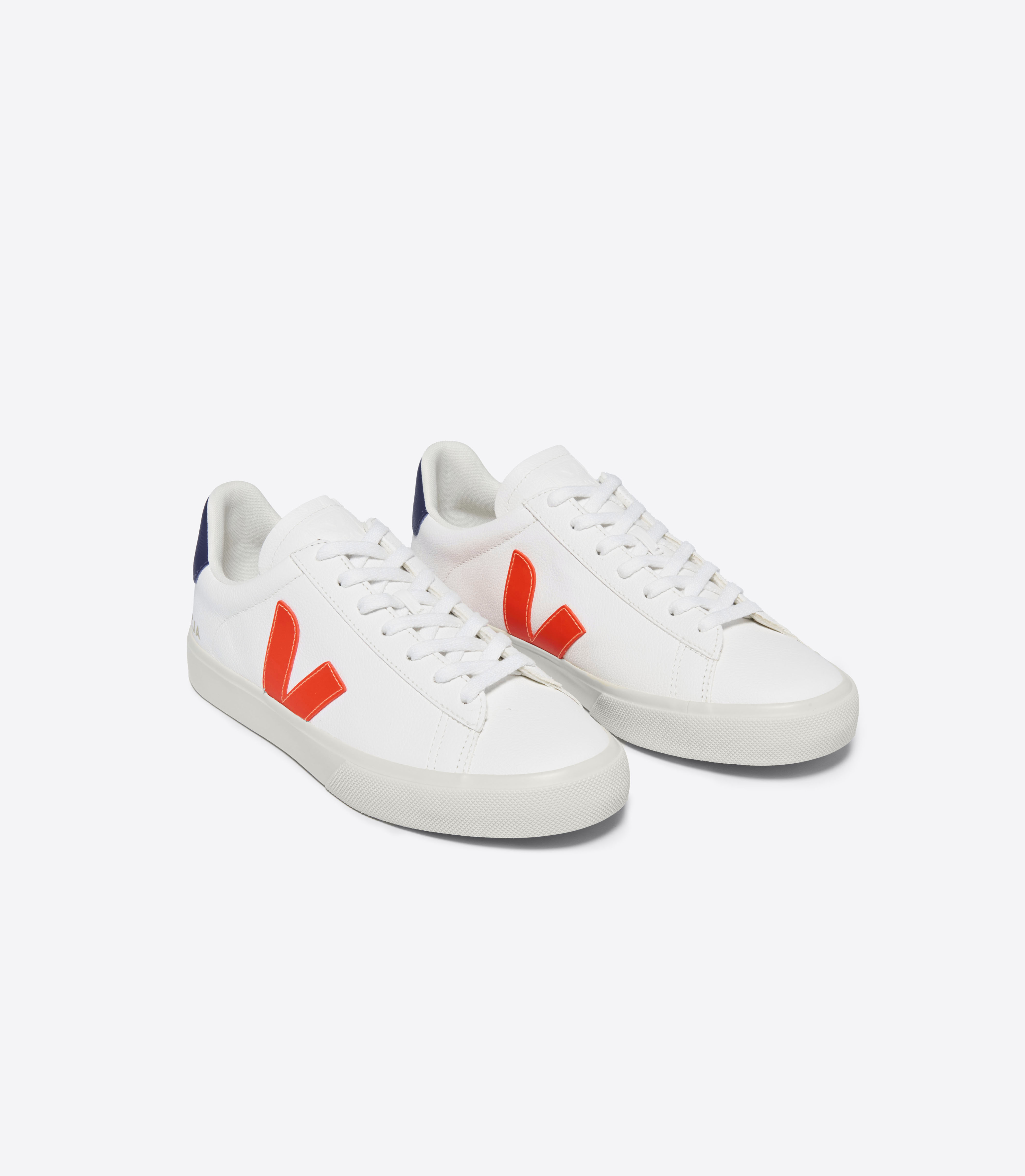 VEJA★CAMPO★WHITE ORANGE FLUO COBALT★兼用 veja-sneakers-campo-leather-