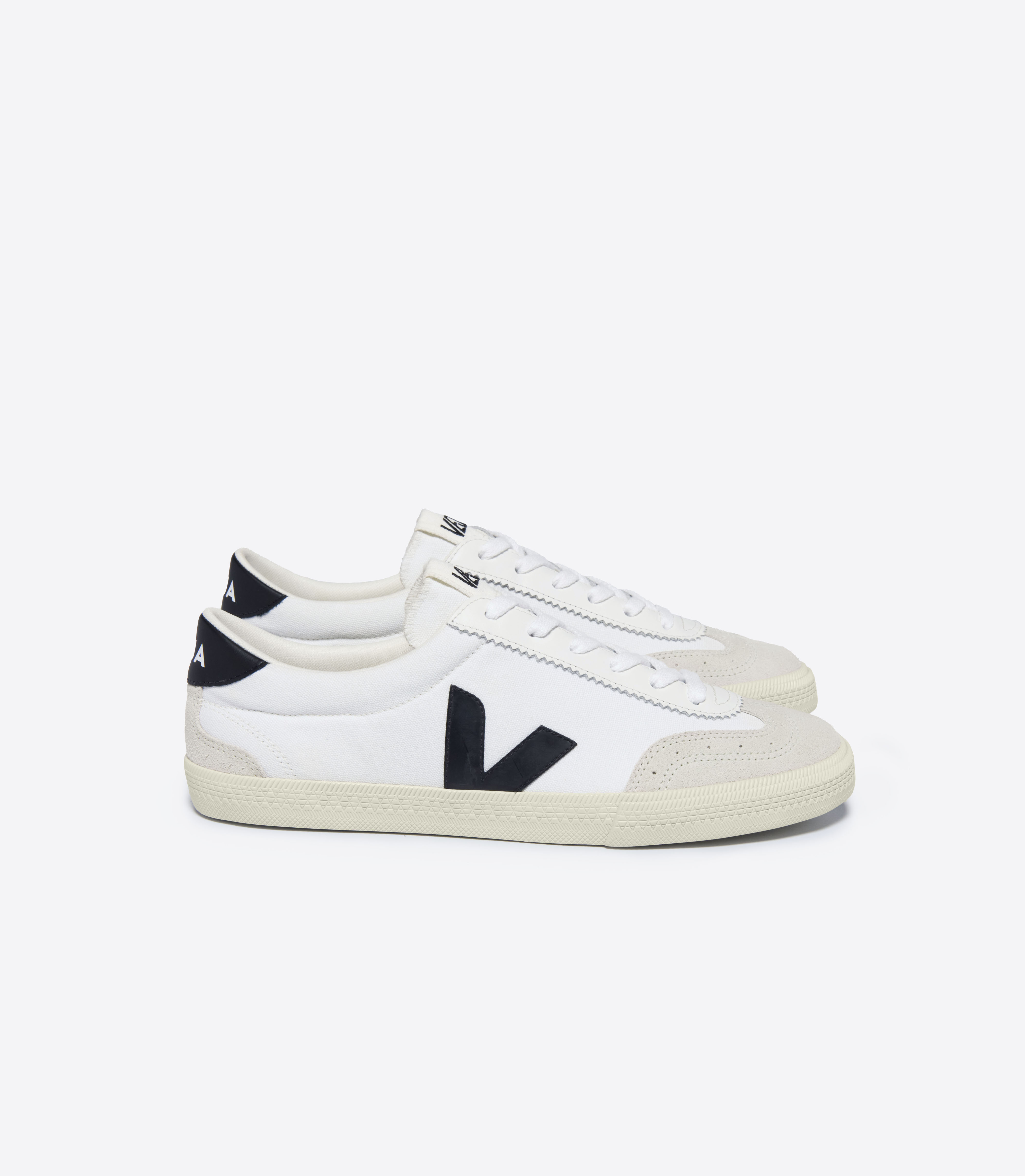 【関税込み】Volley Sneakers - Veja - Polyester - White VOLLEY CANVAS WHITE BLACK | VEJA
