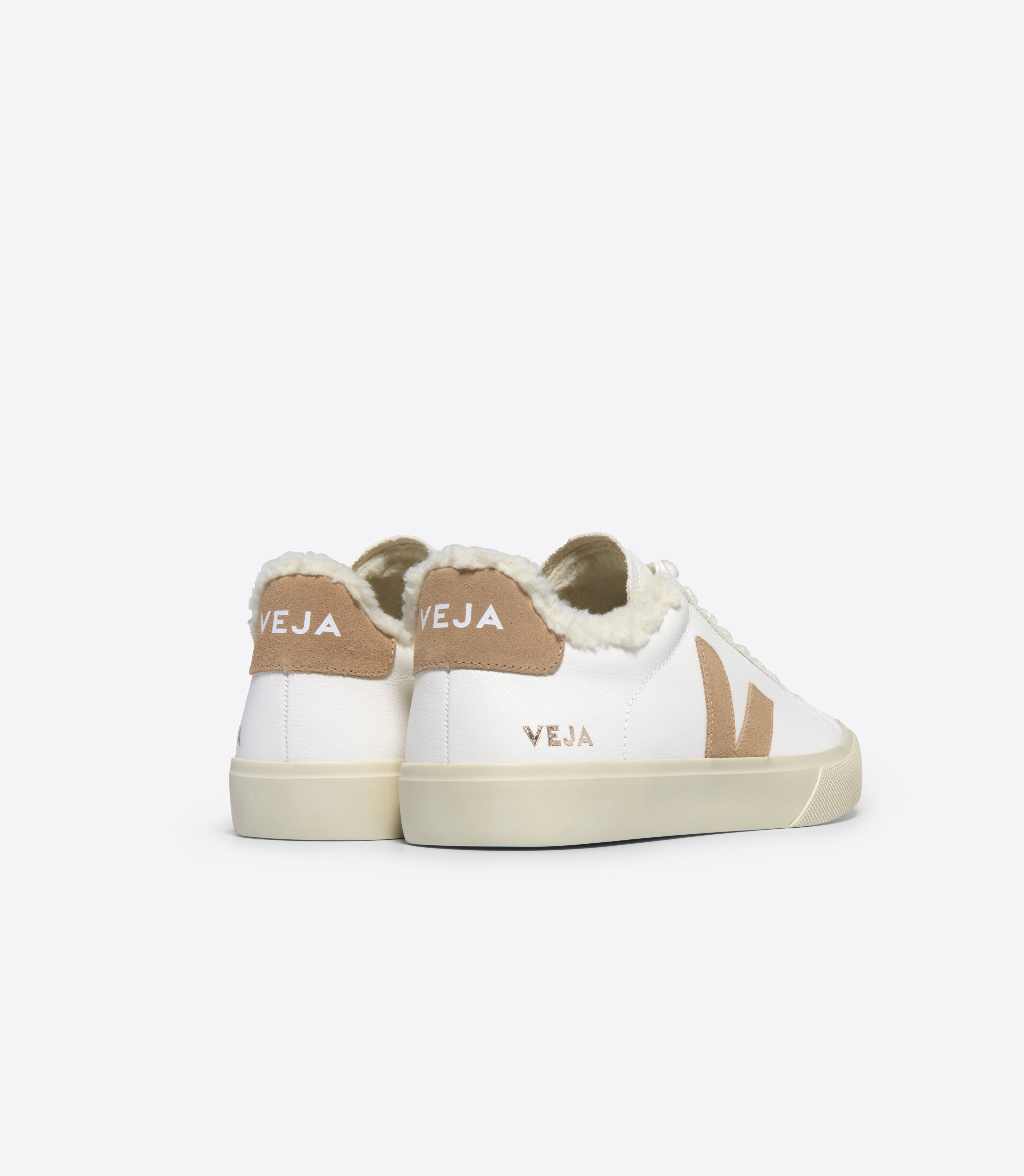 CAMPO FURED LEATHER WHITE DESERT | VEJA