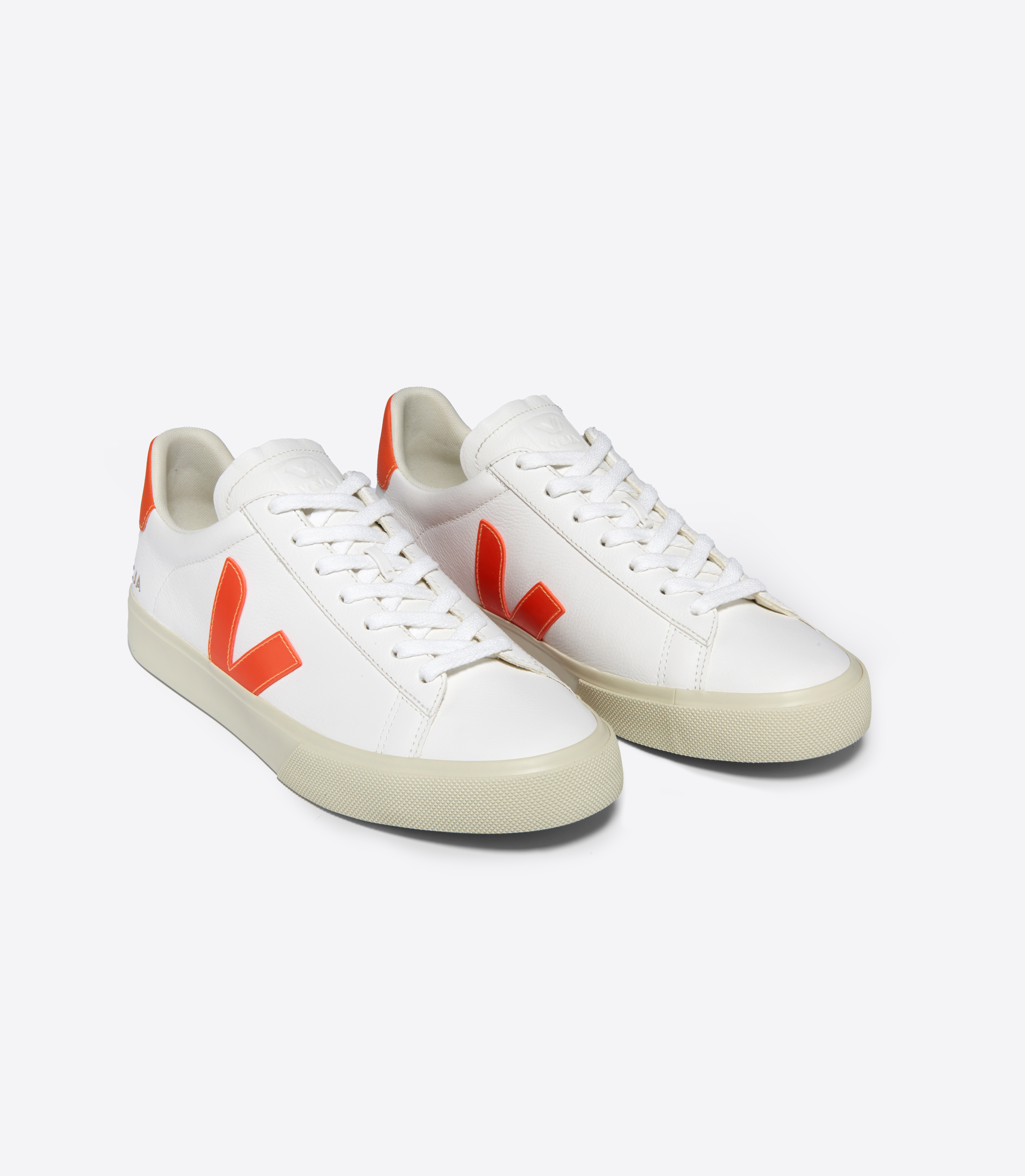 VEJA★CAMPO★WHITE ORANGE FLUO COBALT★兼用 veja-sneakers-campo-leather-
