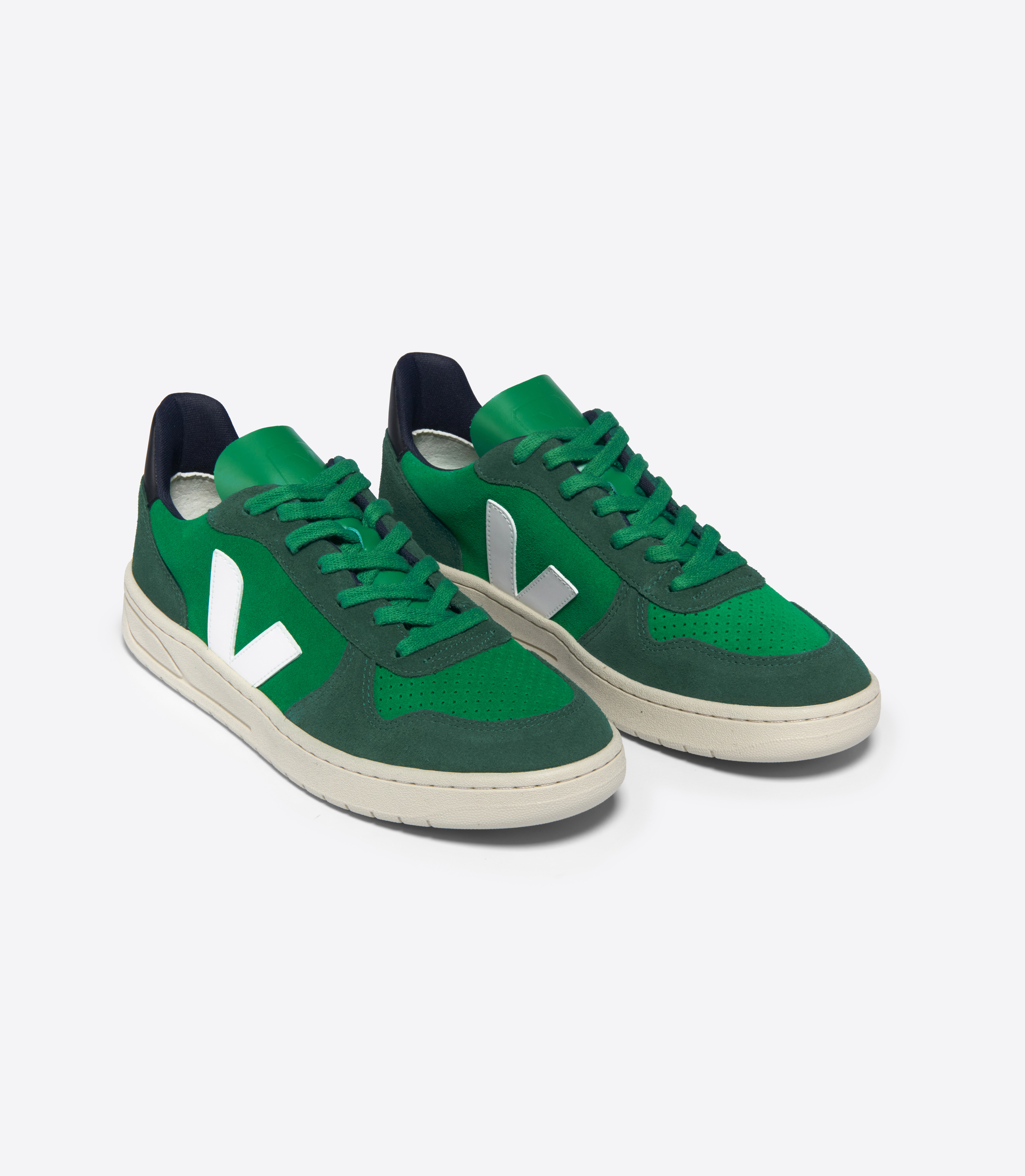 V-10 suede-trimmed leather sneakers | NET-A-PORTER