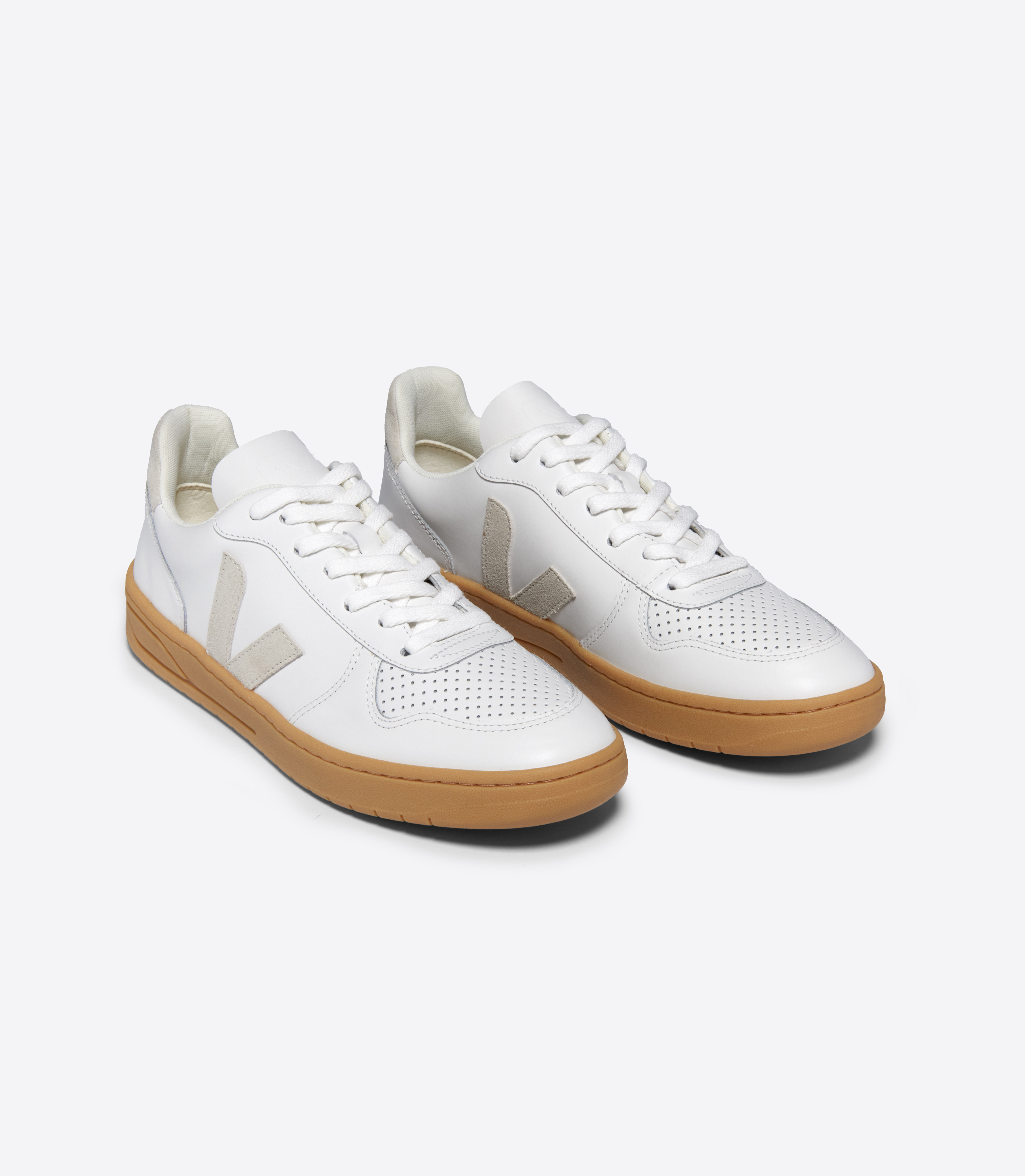 スニーカー VEJA FW24 'V-10' sneakers (VX0102499 WHITENATURALPIERRE) White 'V - 10' sneakers Veja - SchaferandweinerShops