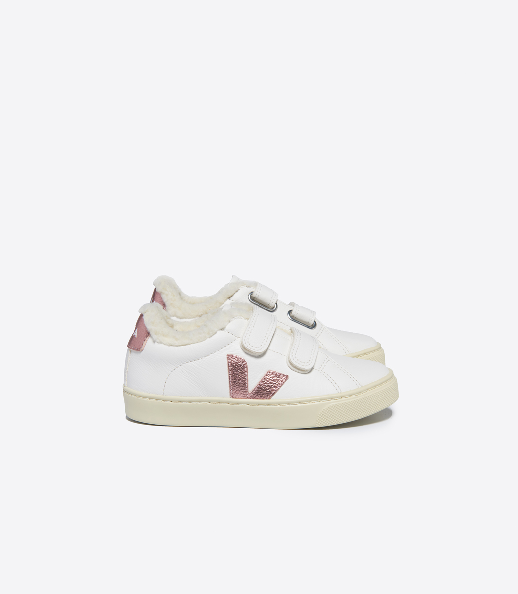 ESPLAR FURED LEATHER WHITE NACRE | VEJA