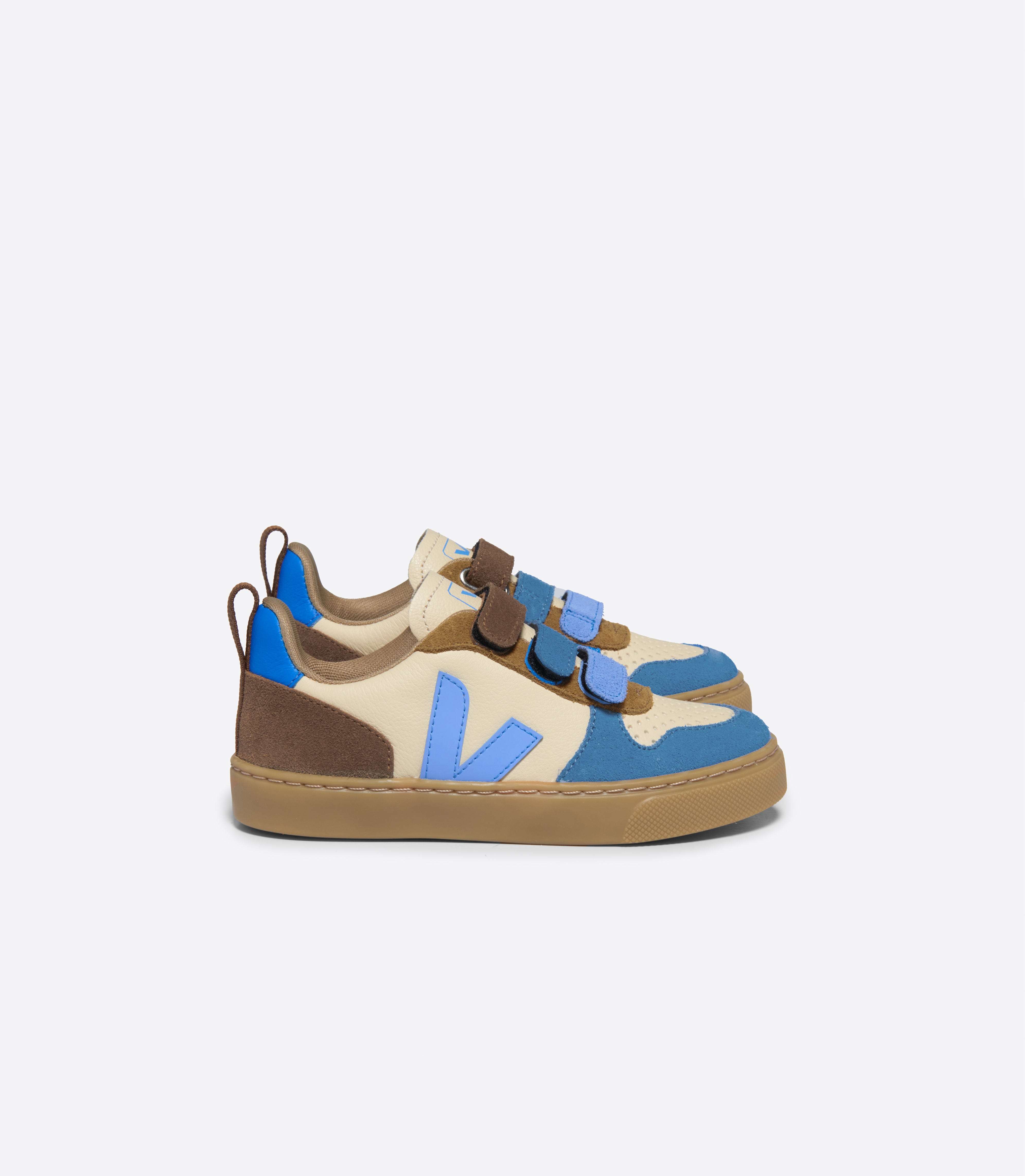 【関税込み】V-10 Sneakers - Veja - Multi - Leather V-10 LEATHER CREMA MULTICO AQUA | VEJA
