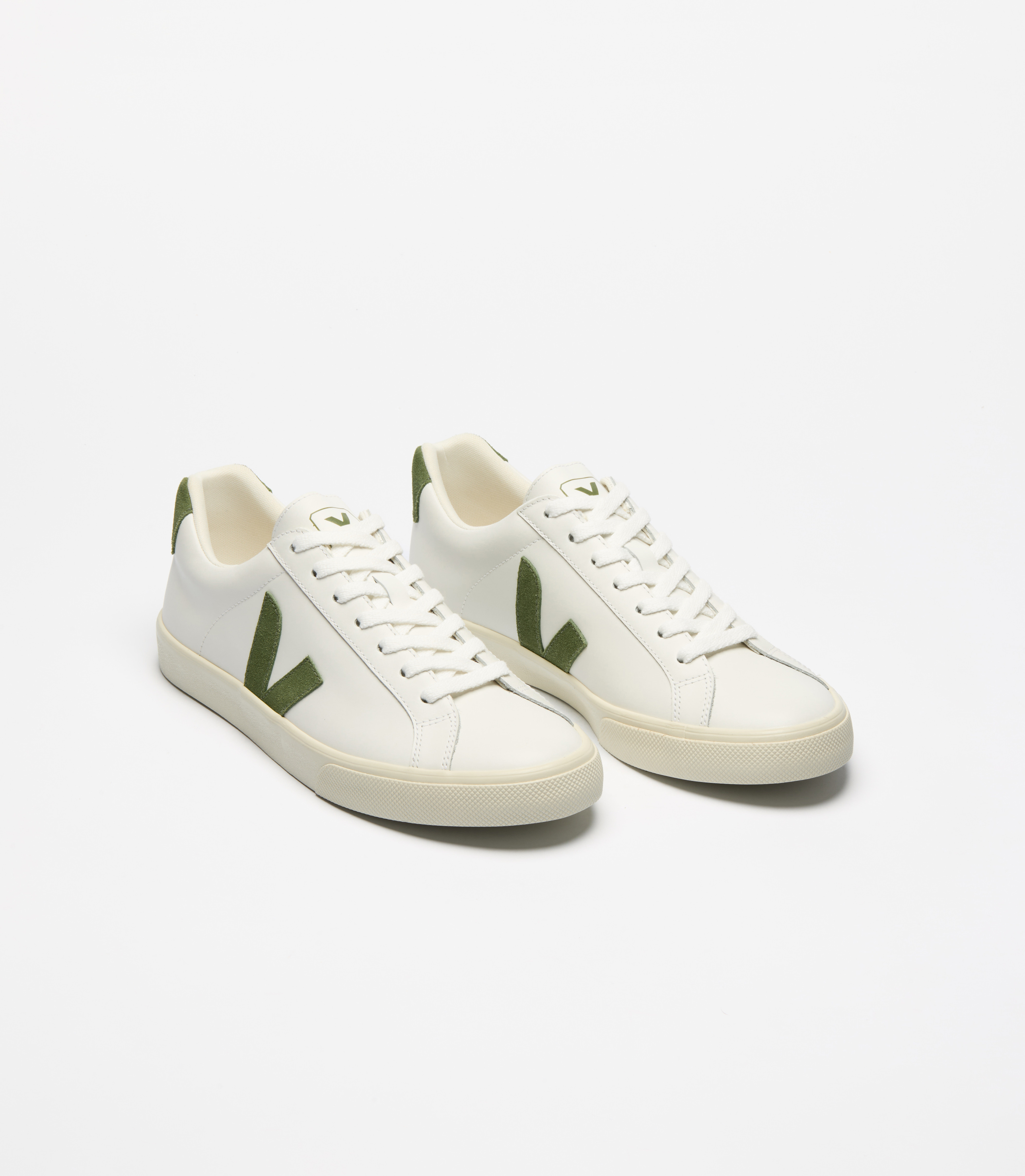 ESPLAR LEATHER WHITE KIWI | VEJA