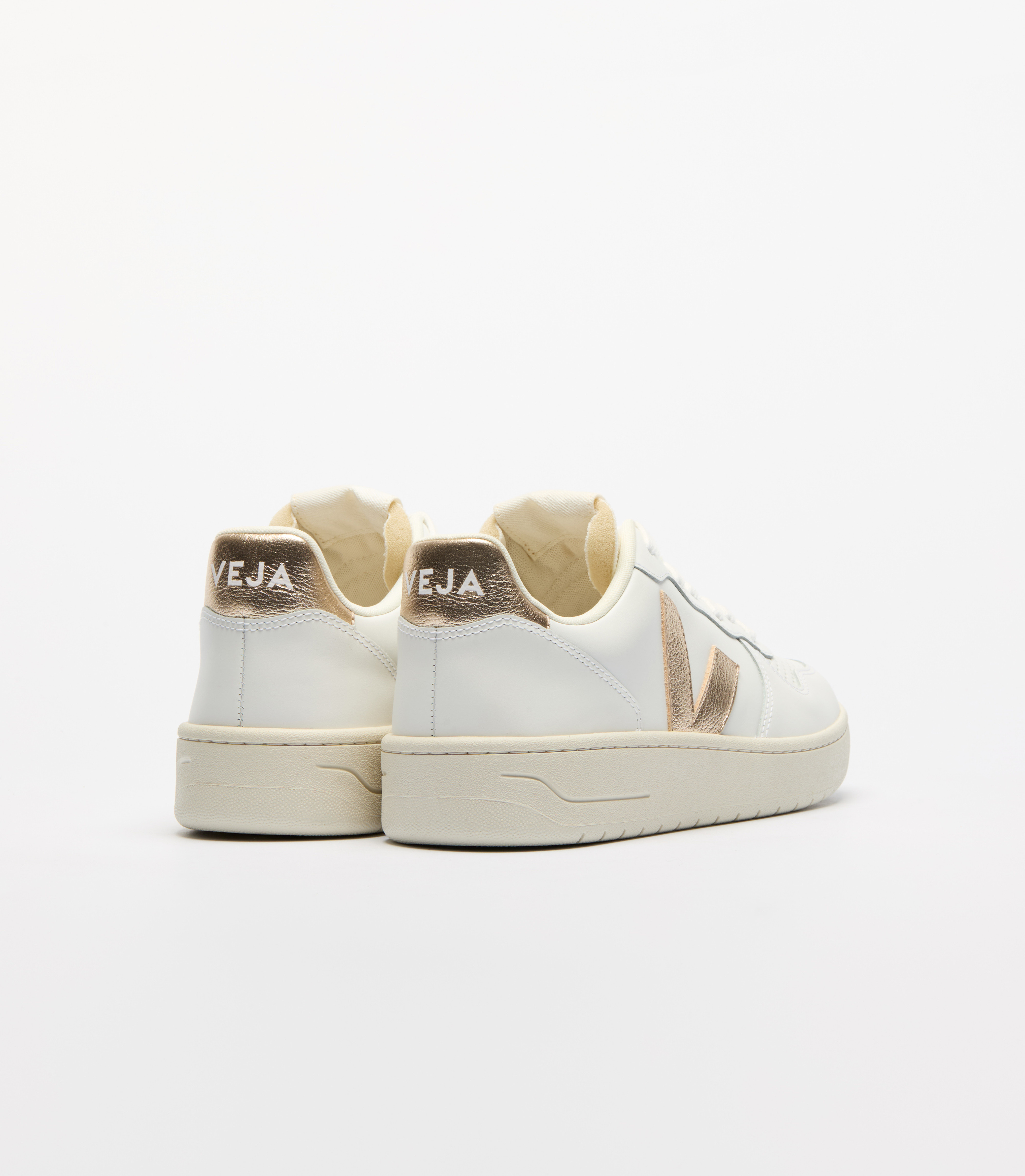 V-10 LEATHER WHITE PLATINE | VEJA
