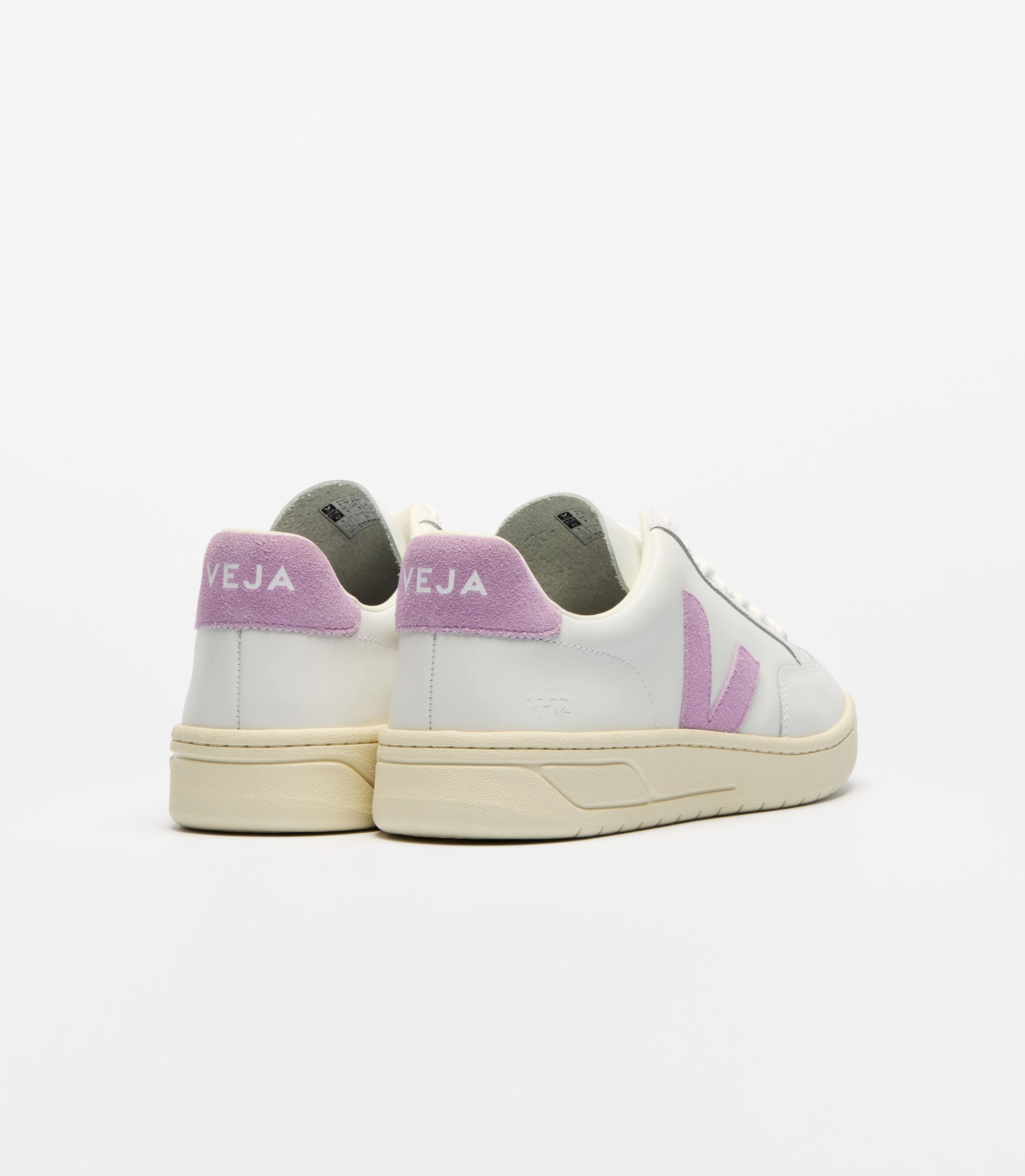 スニーカー VEJA SS25 'V-12' sneakers (XD0220494 EXTRAWHITEORCHID) V-12 LEATHER WHITE ORCHID | VEJA