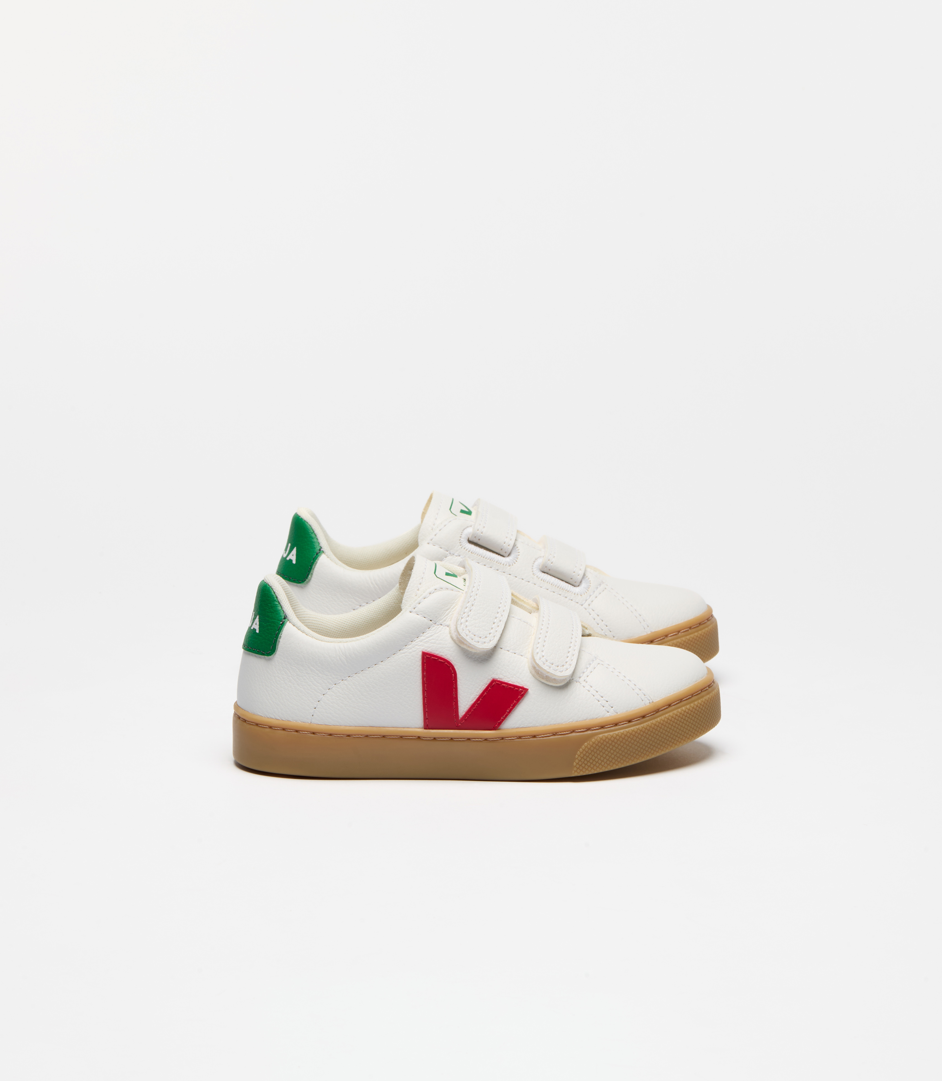 ESPLAR LEATHER WHITE PEKIN EMERAUDE NATURAL | VEJA