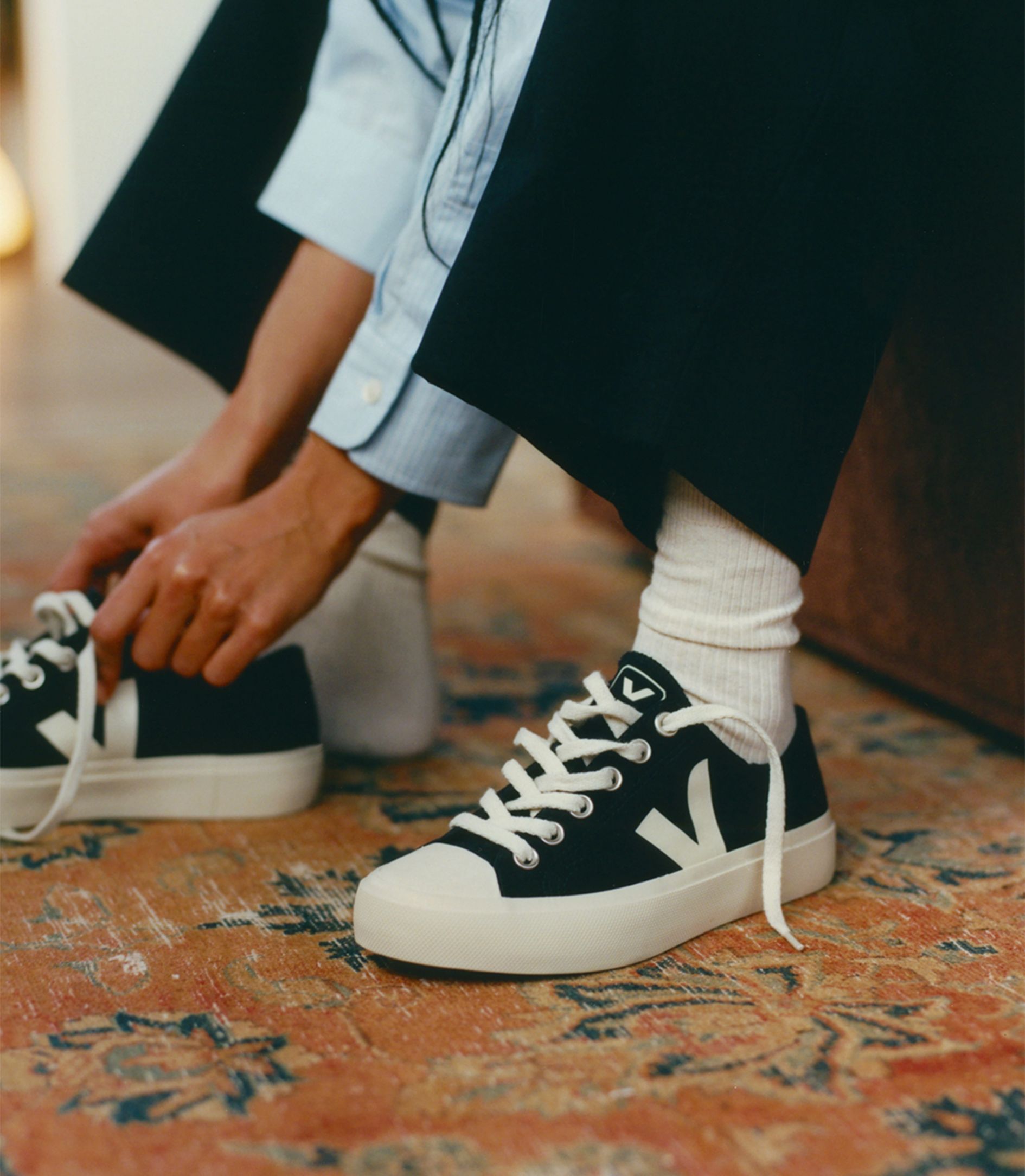 VEJAヴェジャWata II Canvas Sneakersスニーカー WATA II LOW CANVAS BLACK PIERRE | VEJA