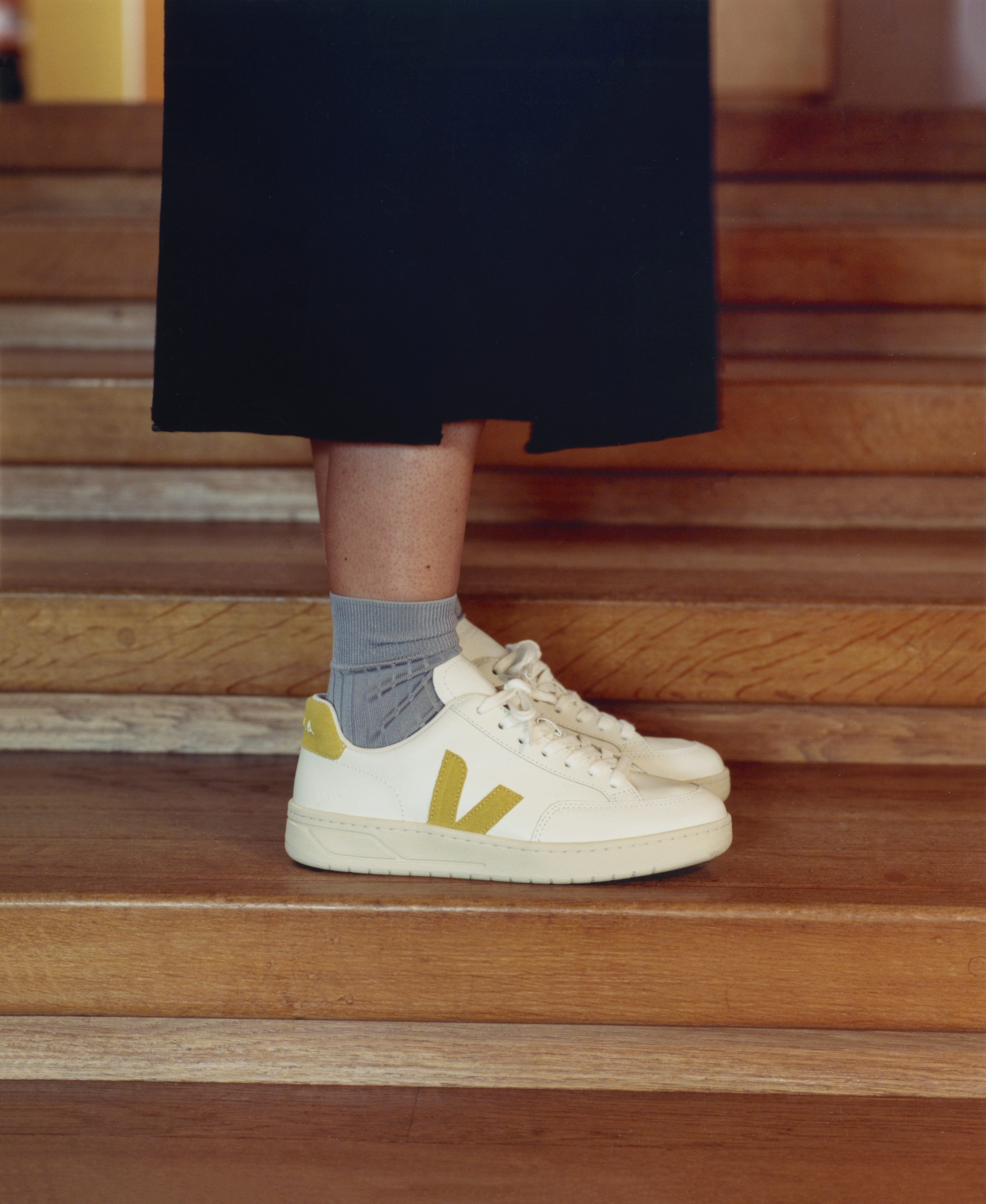 スニーカー VEJA White Leather V-12 Sneakers V-12 LEATHER WHITE | VEJA