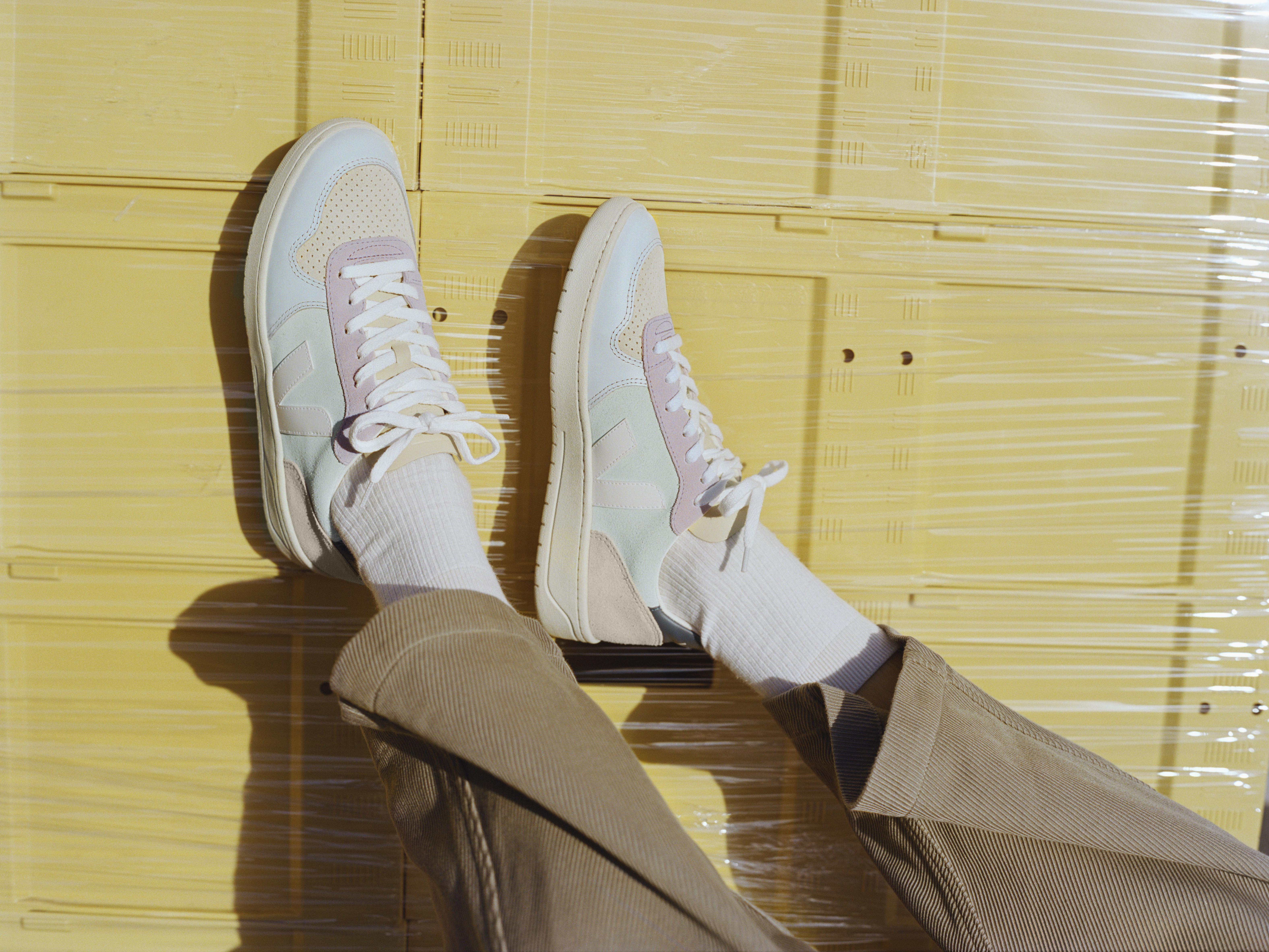 V-10 SUEDE JADE WHITE MULTICO | VEJA