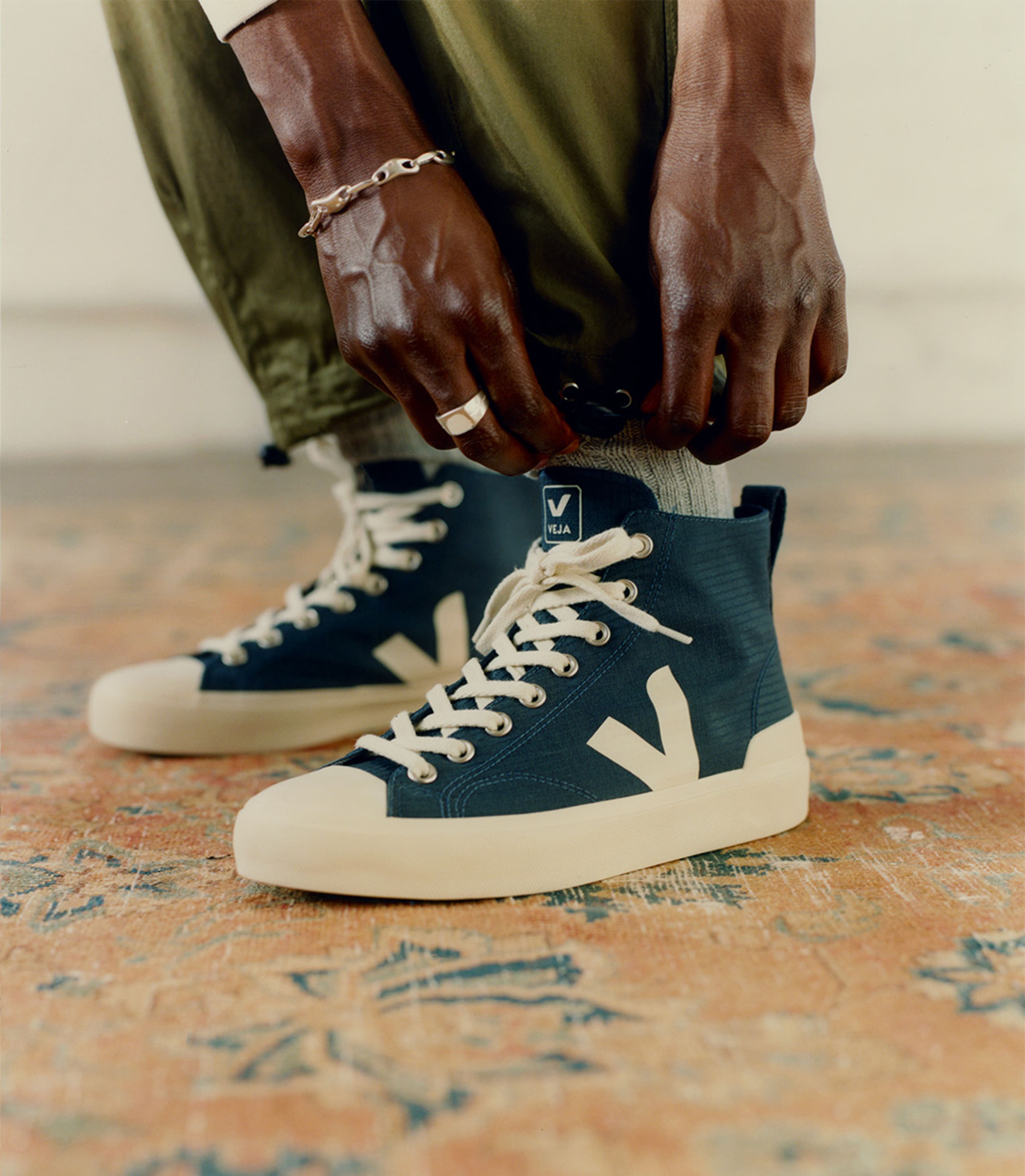 VEJA★WATA II LOW CANVAS NAUTICO PIERRE★兼用 veja-sneakers-wata-ii-ripstop-