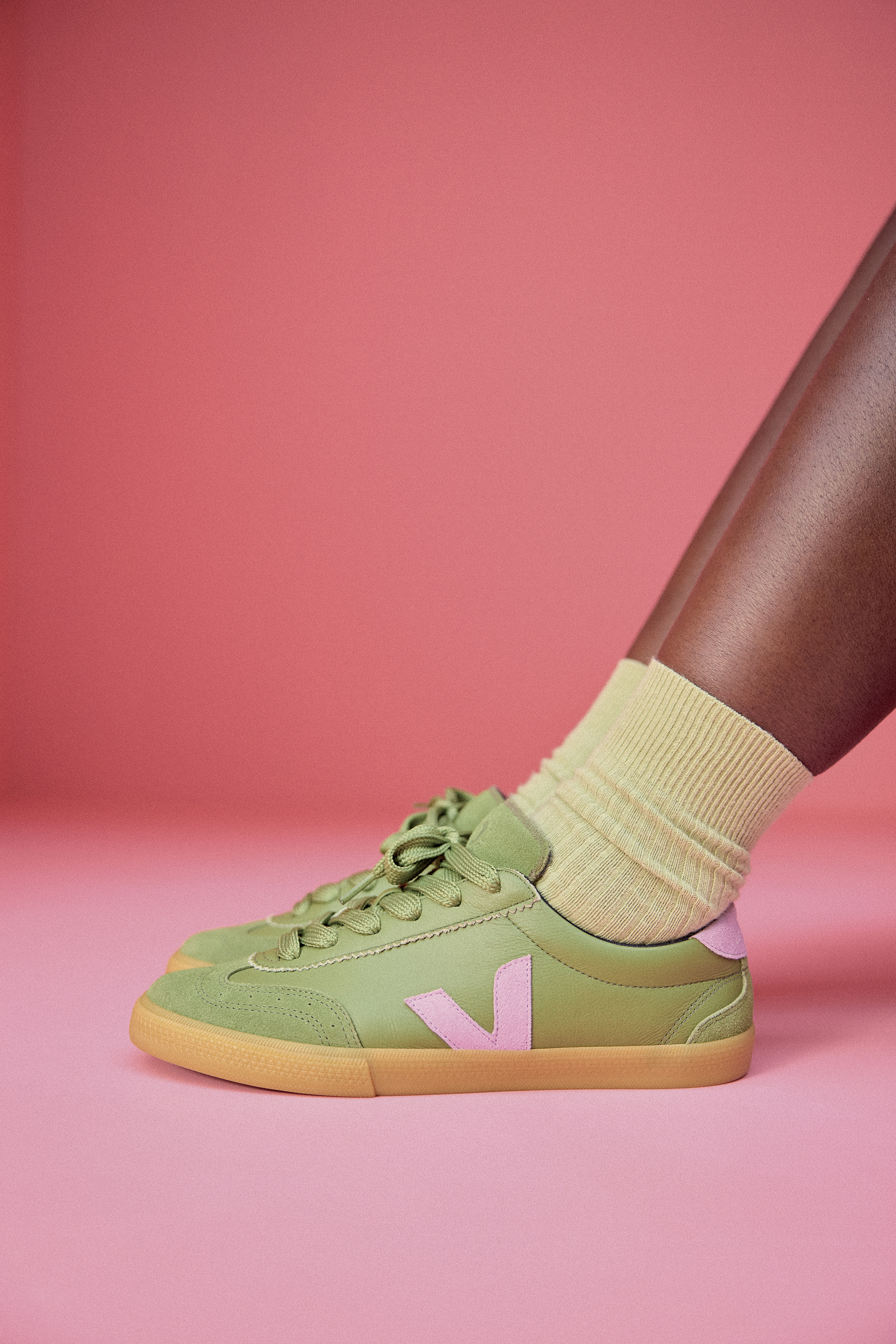 VEJA x MAKE MY LEMONADE VOLLEY LEATHER★コラボ★KIWI ORCHID VOLLEY LEATHER VEJA X MAKE MY LEMONADE KIWI ORCHID | VEJA