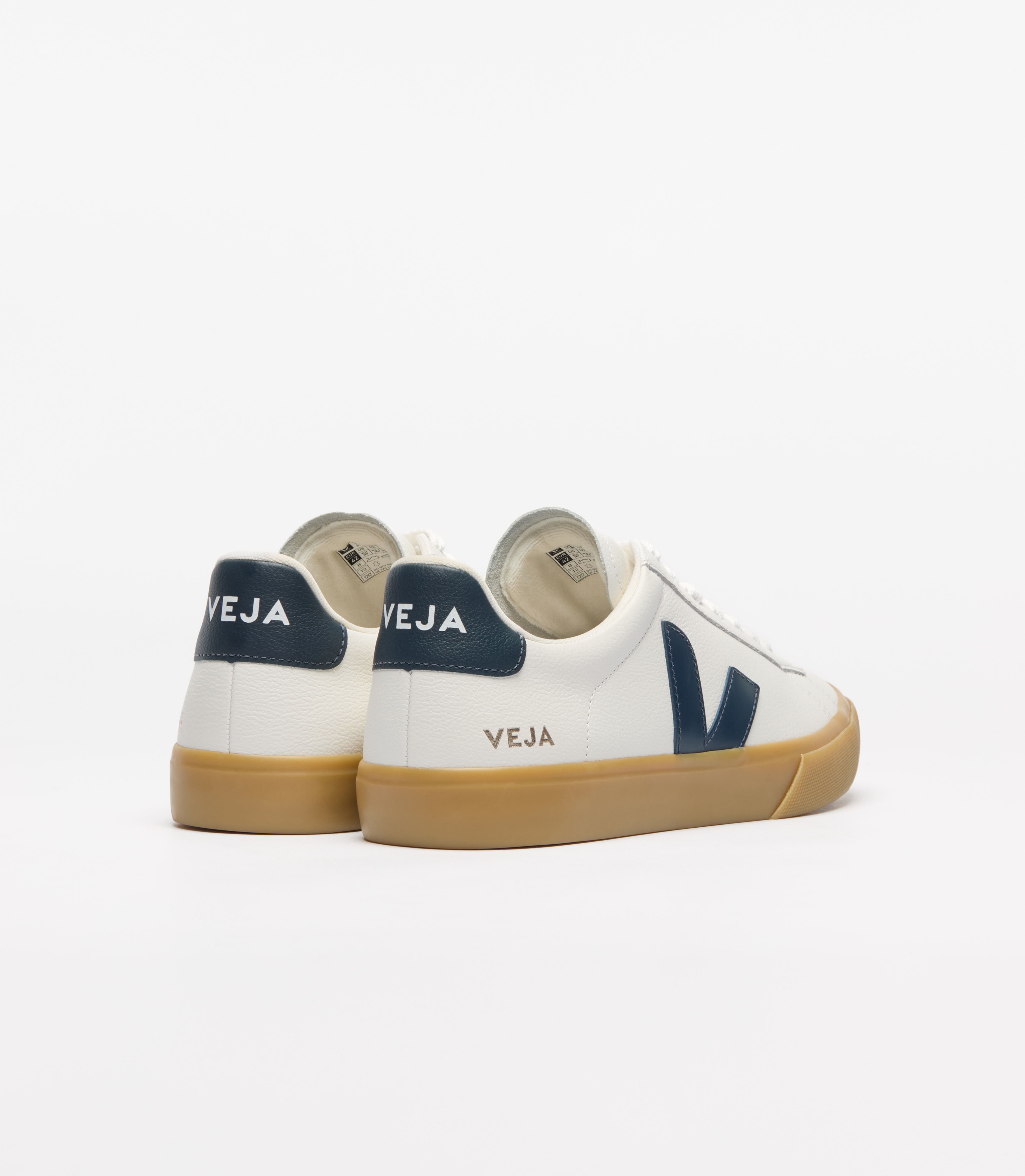 CAMPO LEATHER WHITE NAUTICO NATURAL | VEJA