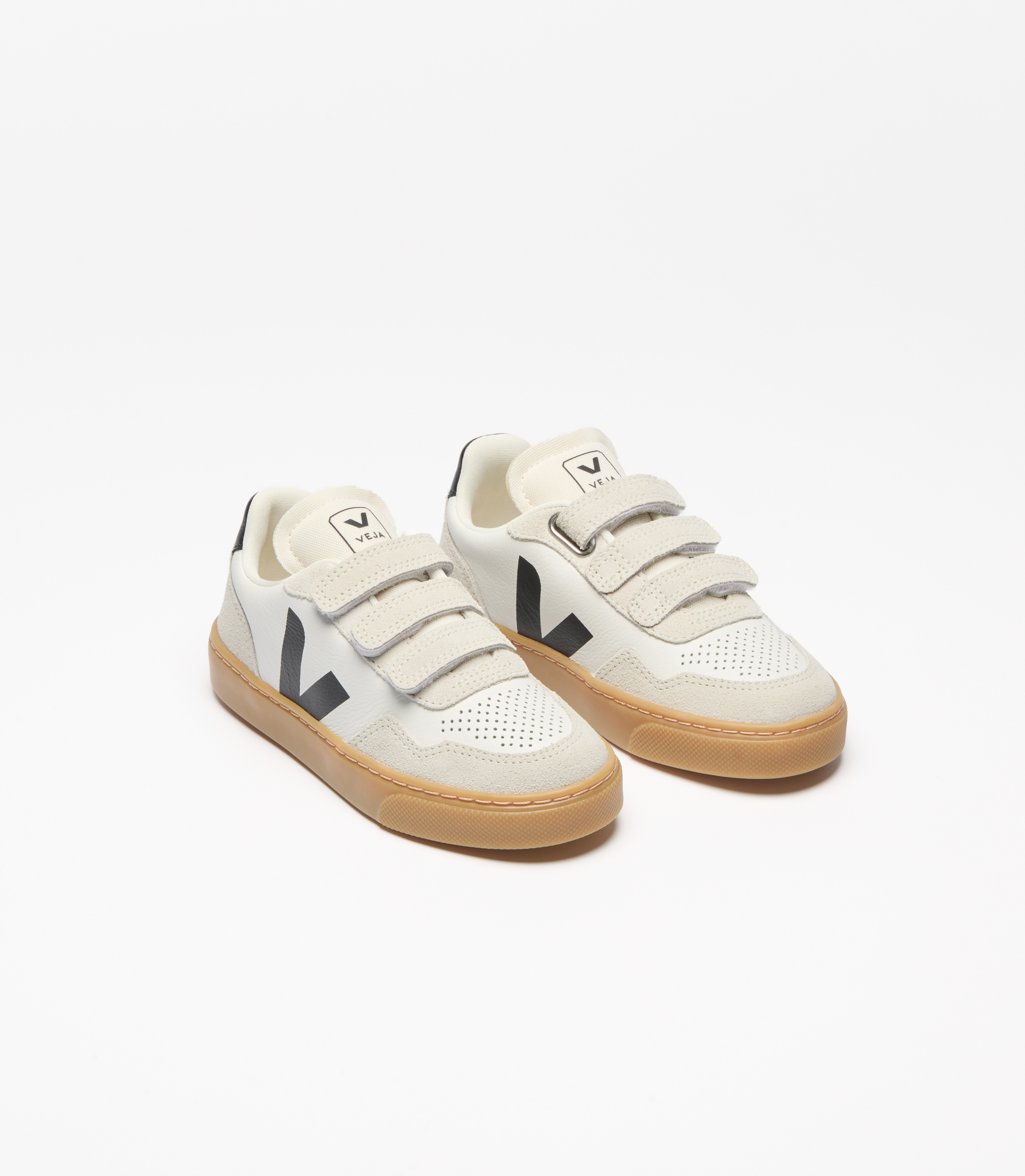 V-90 LEATHER WHITE BLACK NATURAL | VEJA