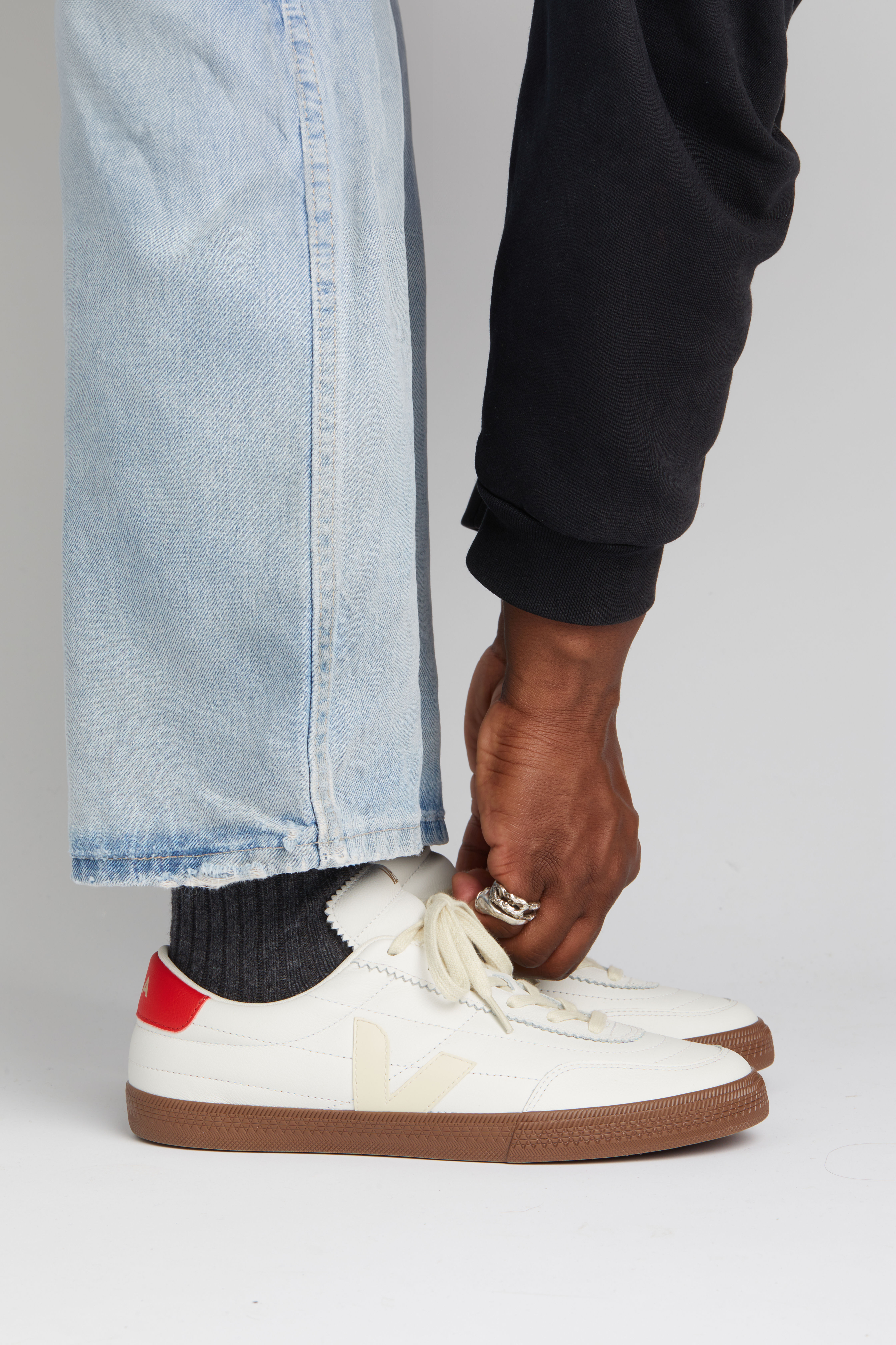 PANENKA LEATHER WHITE PIERRE PEKIN BARK | VEJA