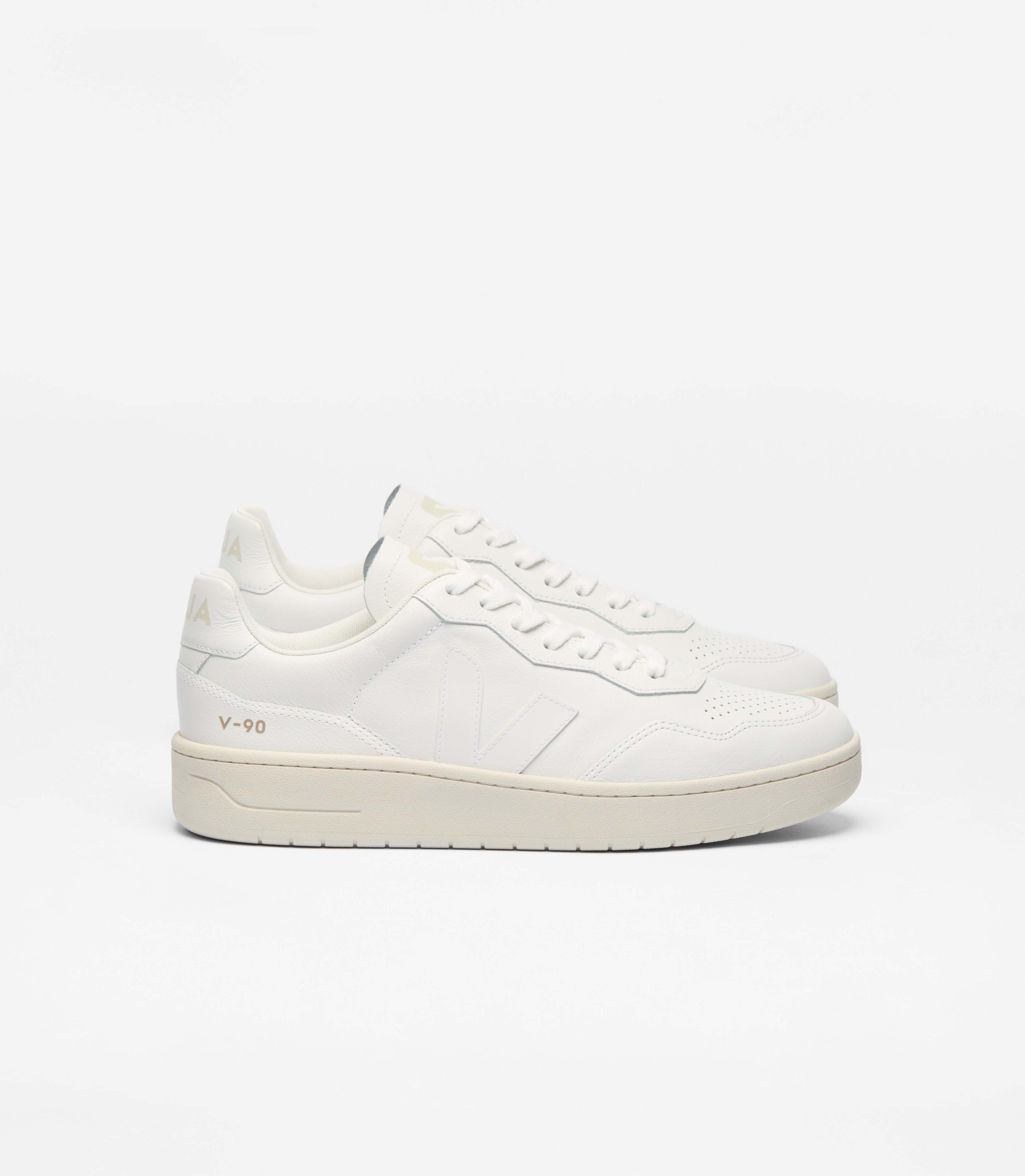 V-90 LEATHER WHITE | VEJA