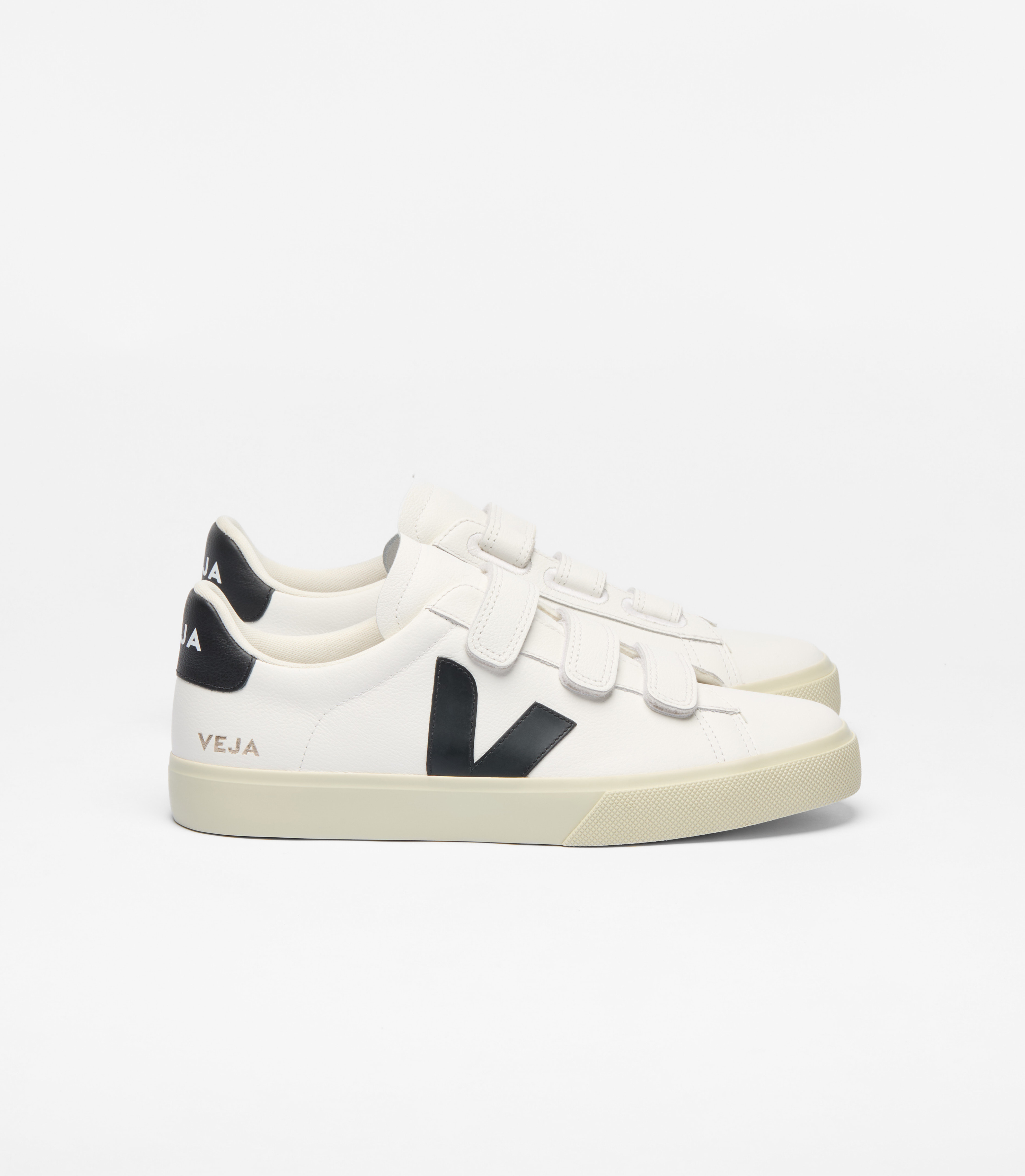 RECIFE LEATHER WHITE BLACK | VEJA