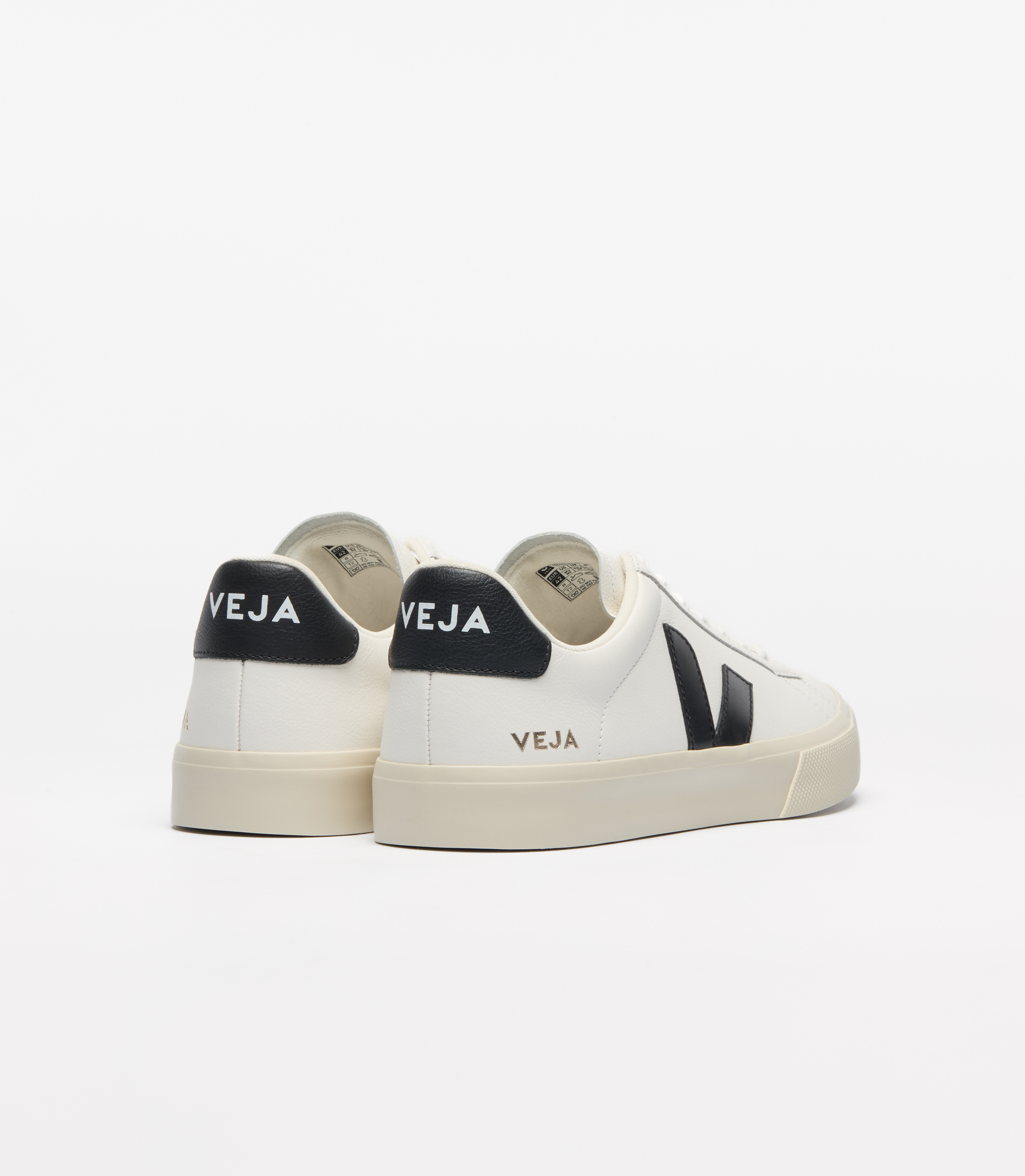 CAMPO LEATHER WHITE BLACK | VEJA