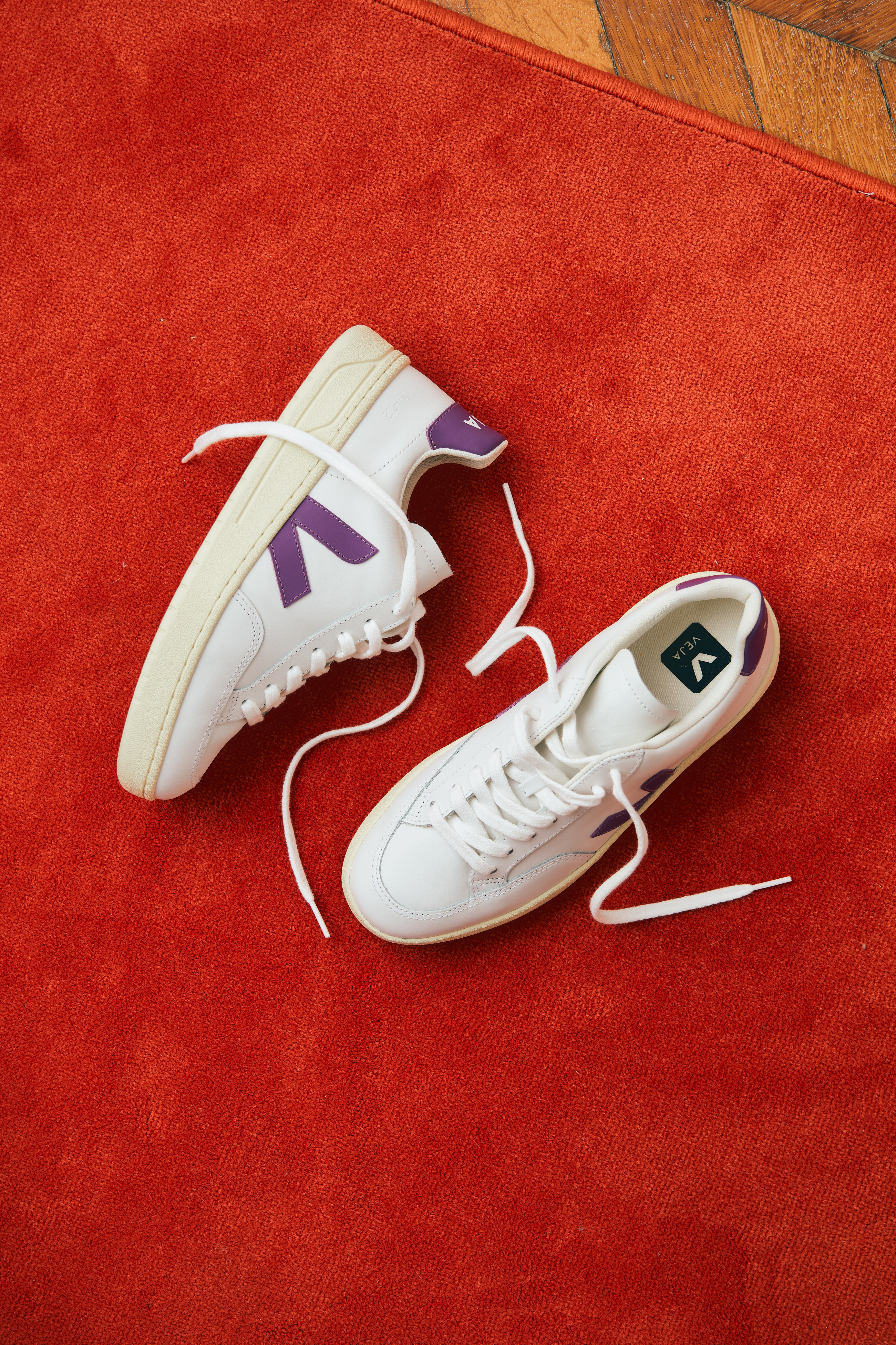 スニーカー VEJA FW24 SNEAKER \"V-12\" (XD0203678 EXTRA WHITE COSM) V-12 LEATHER WHITE COSMOS | VEJA