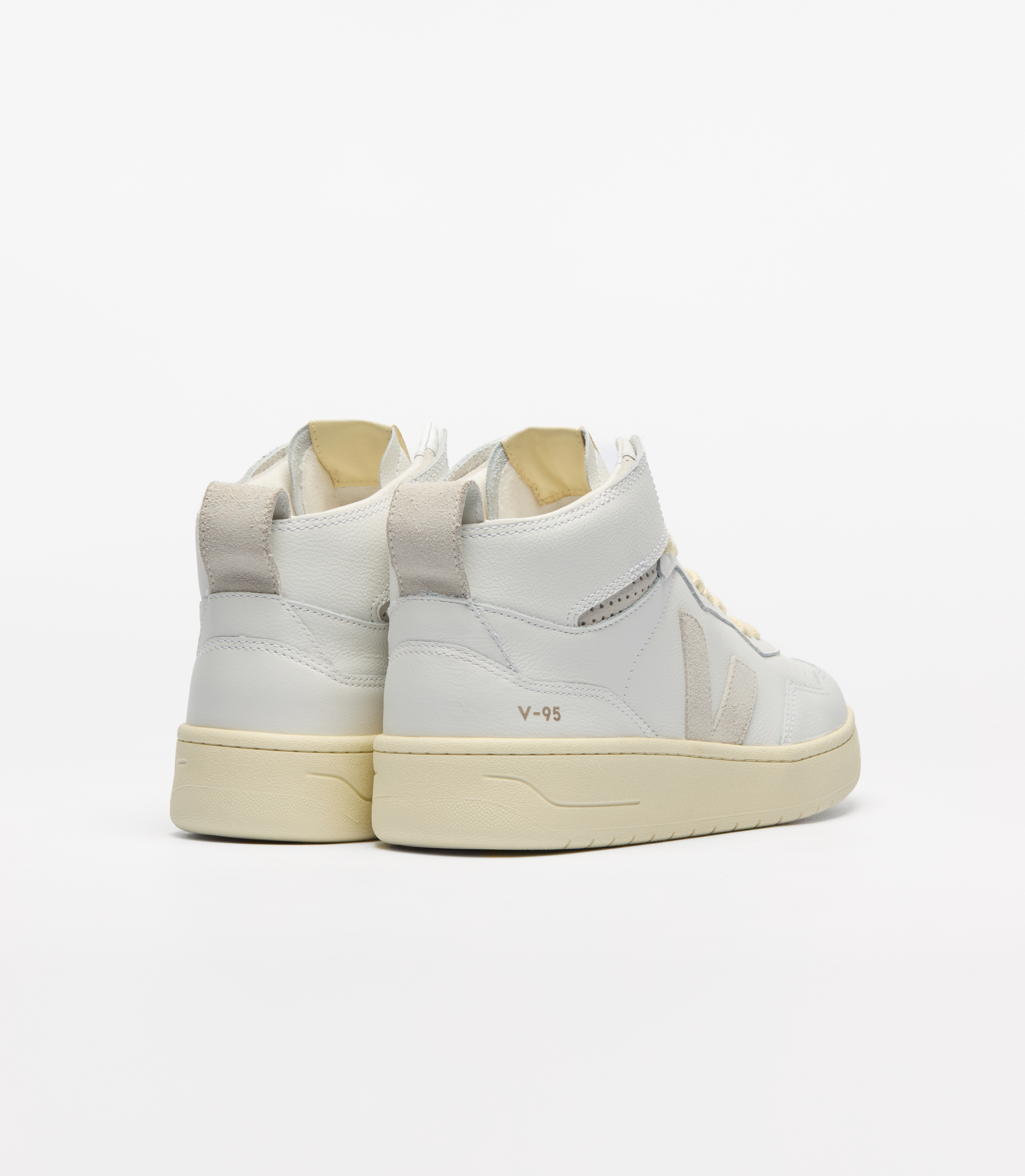 【関税込み】V-95 Sneakers - Veja - Leather - White V-95 LEATHER WHITE NATURAL | VEJA