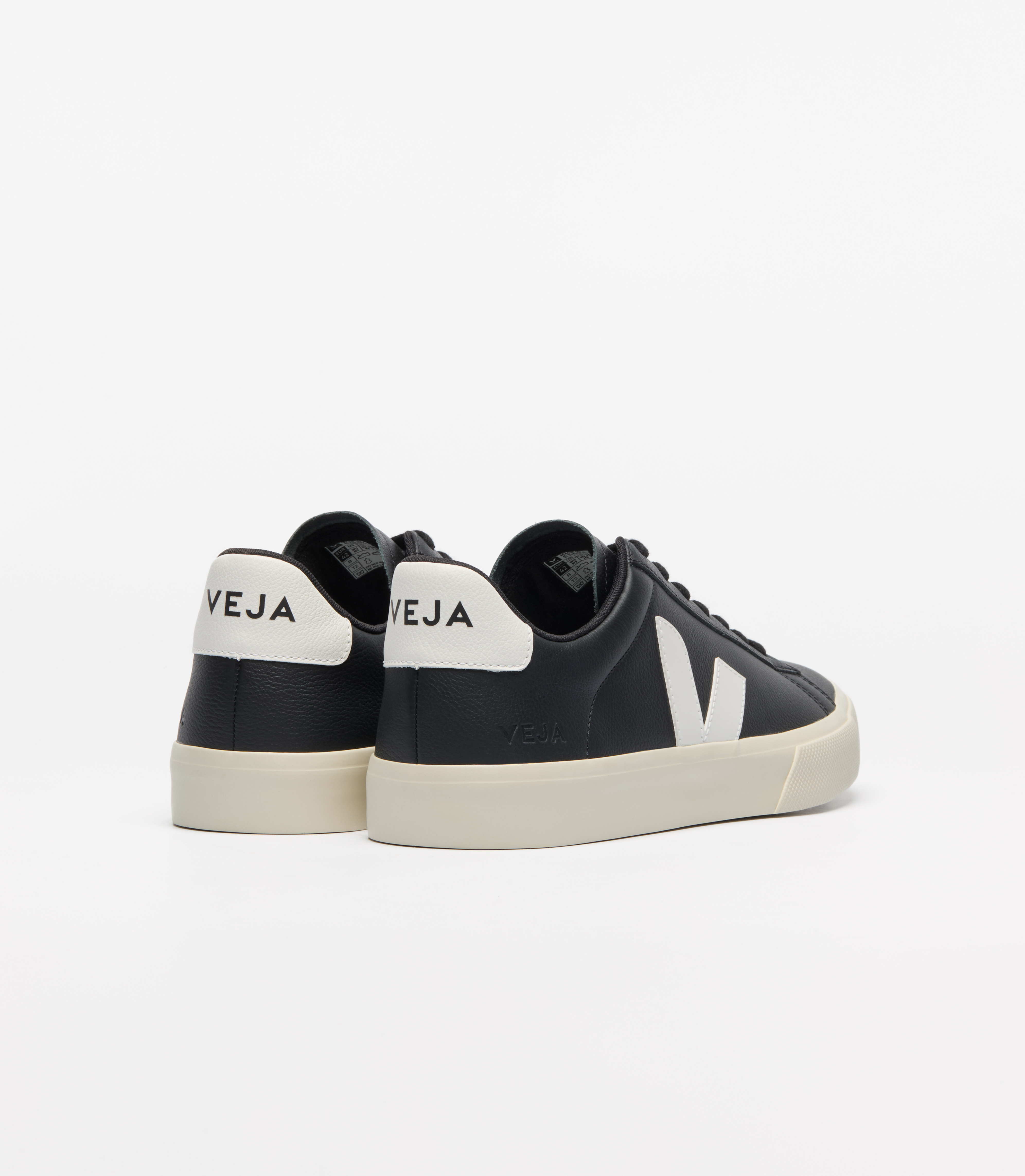 CAMPO LEATHER BLACK WHITE | VEJA