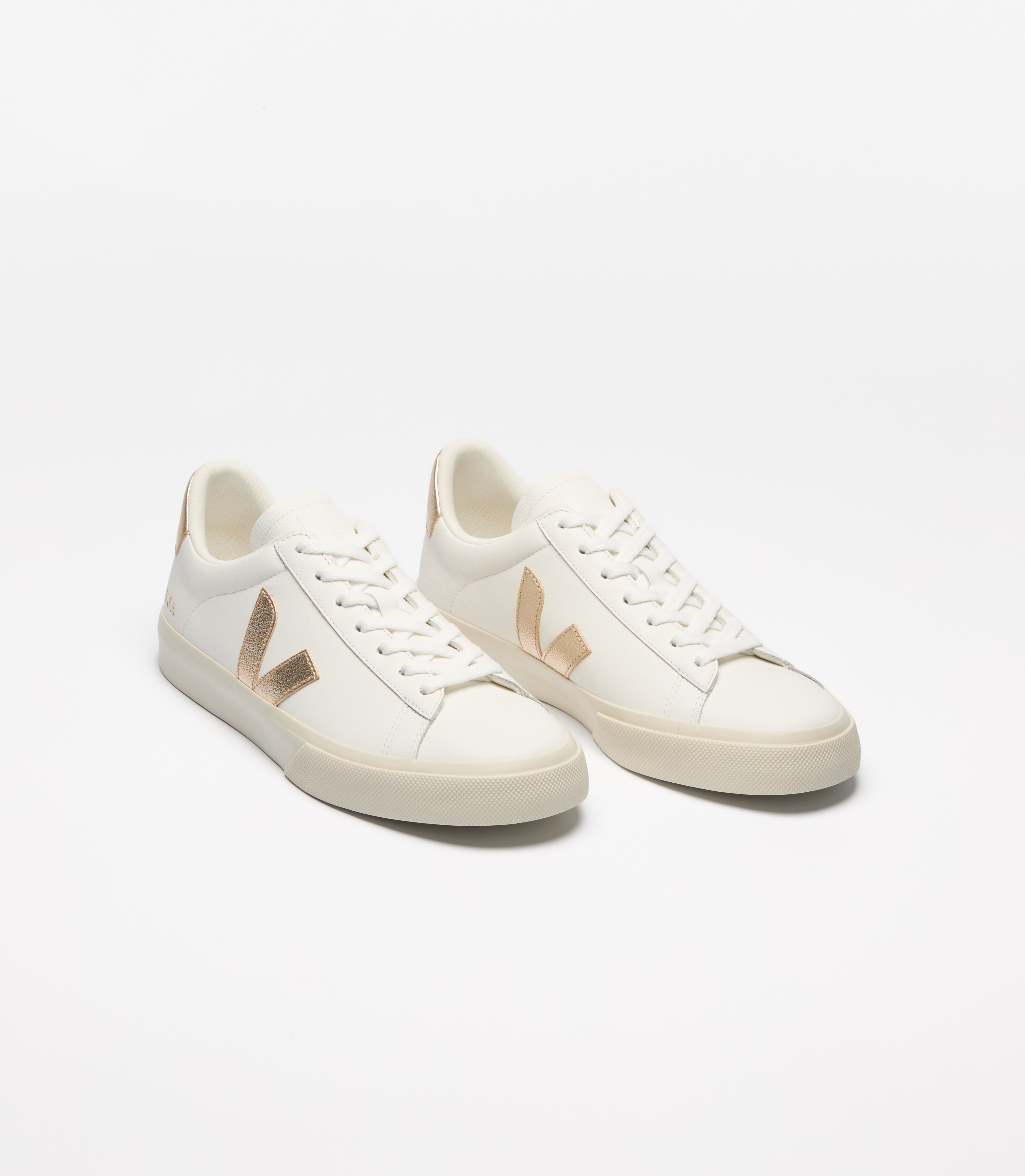 スニーカー VEJA SS25 (VI0220737 EX WHITEPLATINE) CAMPO LEATHER WHITE PLATINE | VEJA