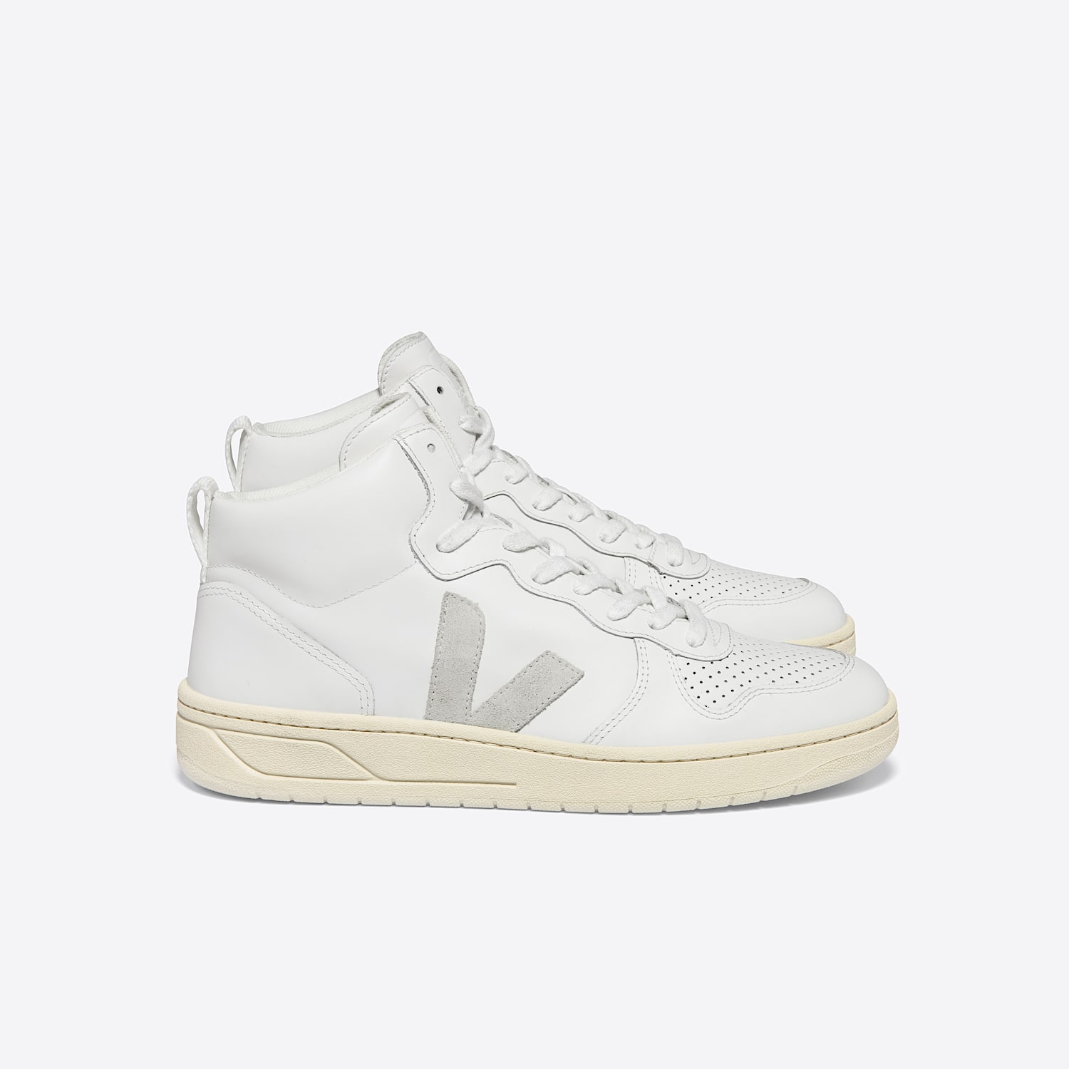 スニーカー VEJA White leather V-95 sneakers (QZ2003683 EXTWHINAT) V-95 LEATHER WHITE NATURAL | VEJA