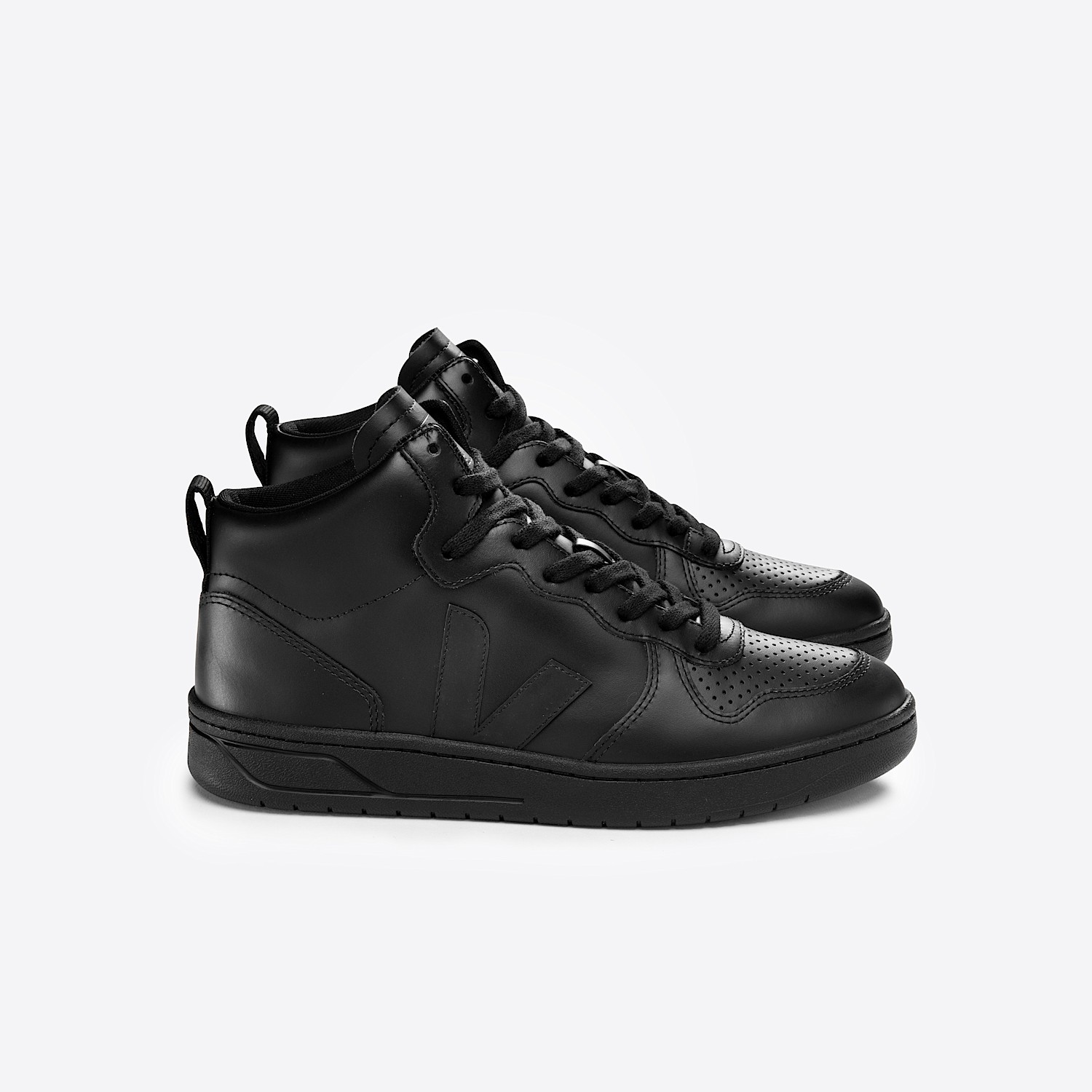 スニーカー V-15 Sneakers - Veja - Multi - Leather V-15 LEATHER FULL BLACK | VEJA
