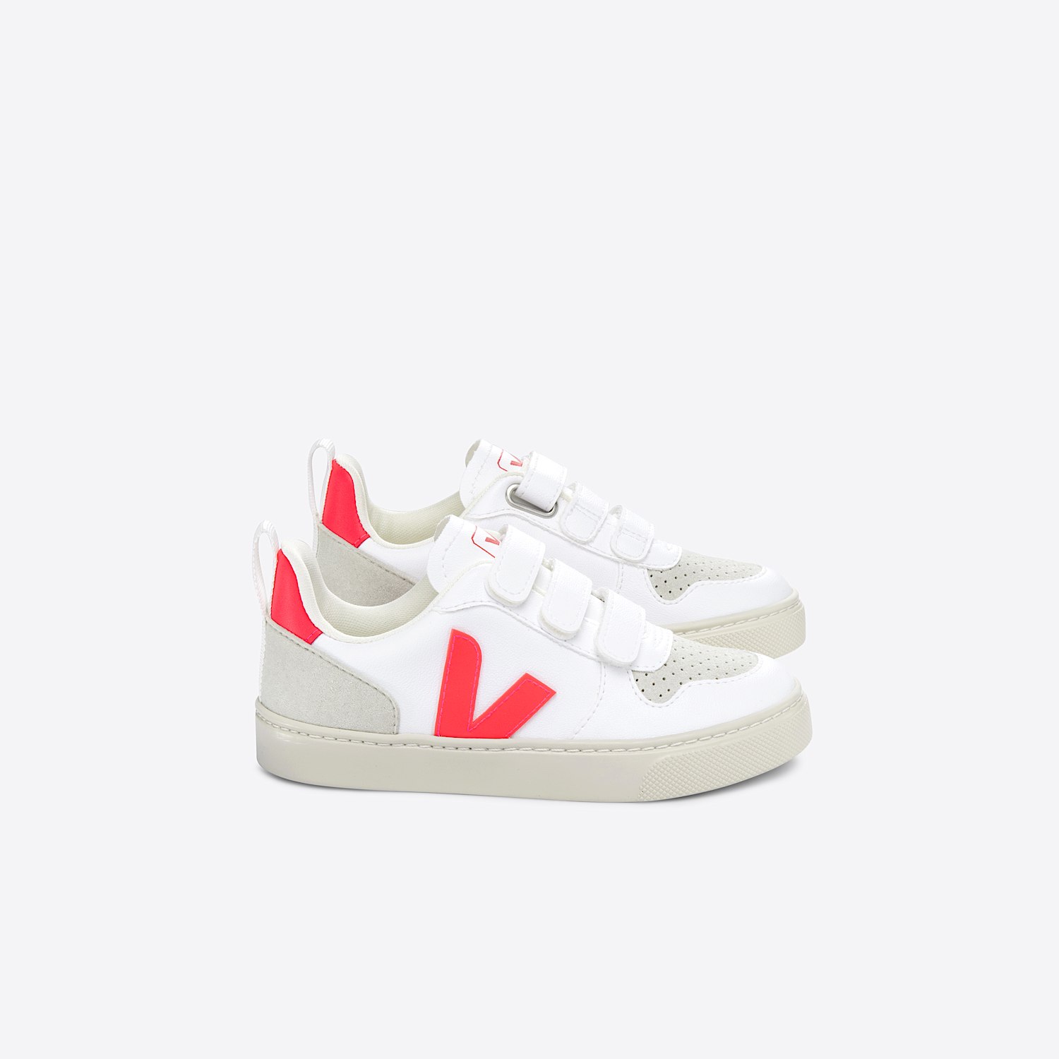 新品VEJA V-10 ホワイト/ピンク スニーカー V-10 CWL WHITE ROSE FLUO | VEJA