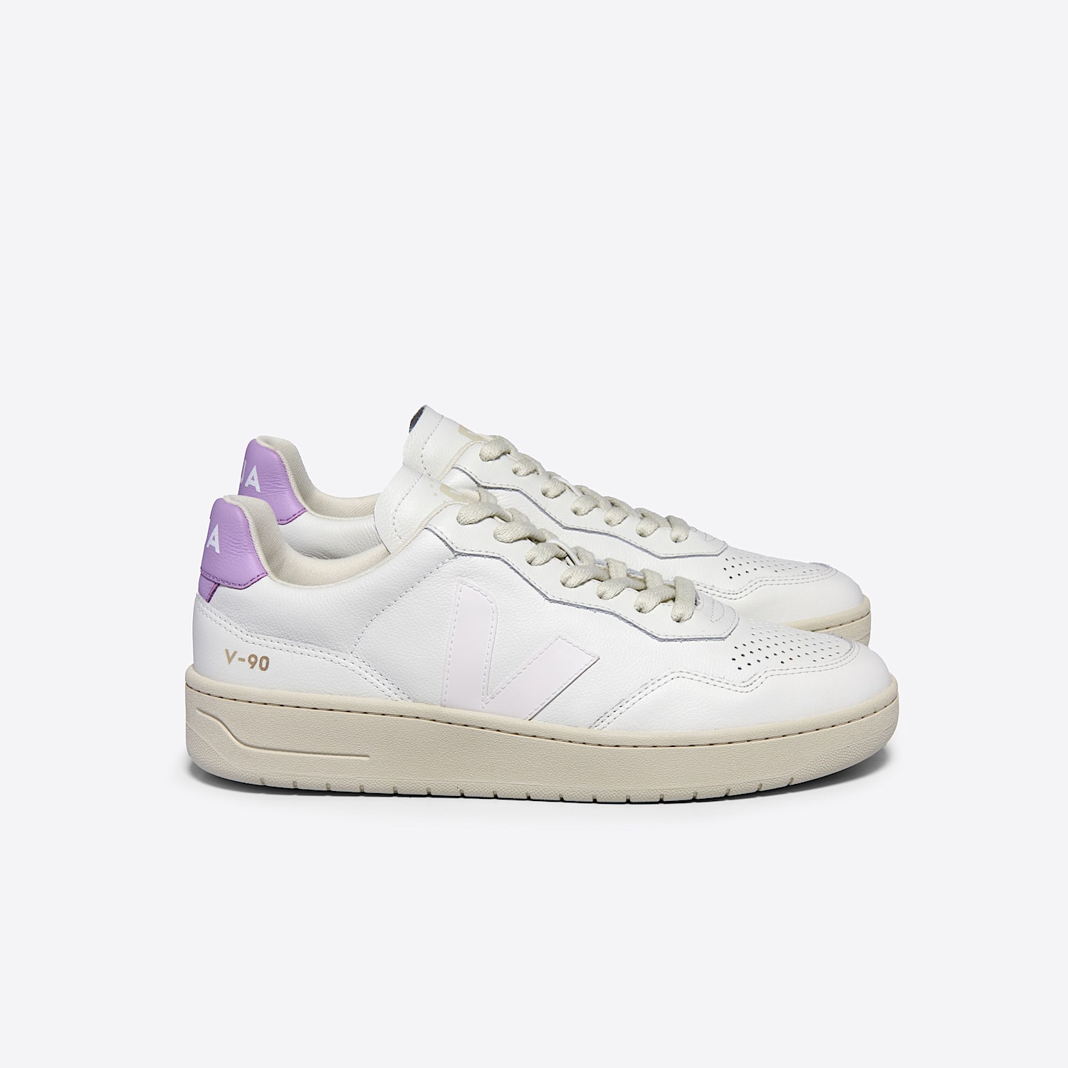 スニーカー VEJA Woman Sneakers White VD2003708 V-90 LEATHER WHITE ORCHID | VEJA