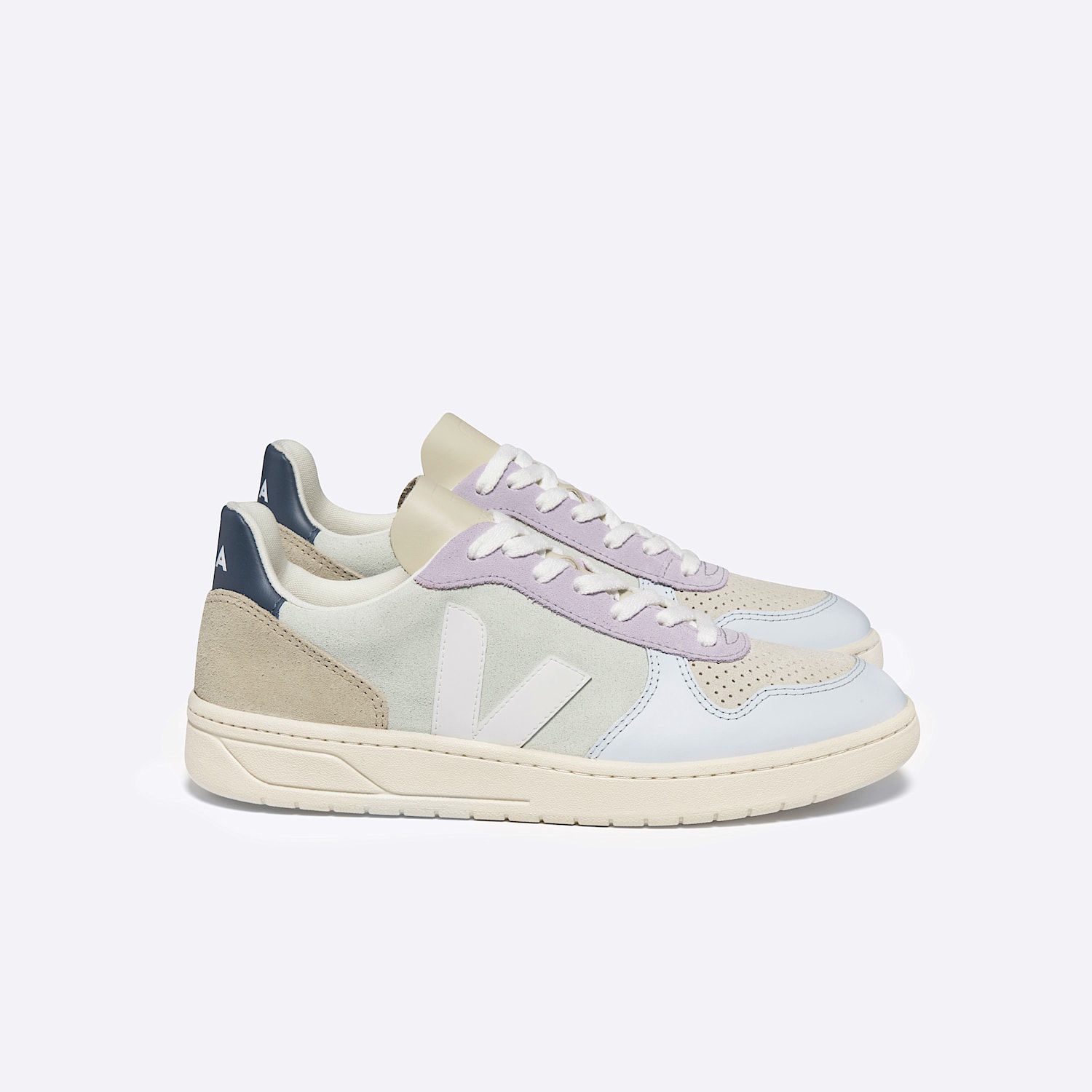 V-10 SUEDE JADE WHITE MULTICO | VEJA
