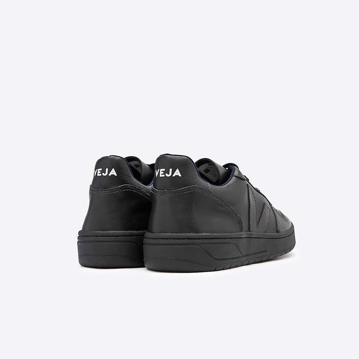 veja sneakers v-10 leather black VX0200001 Back view