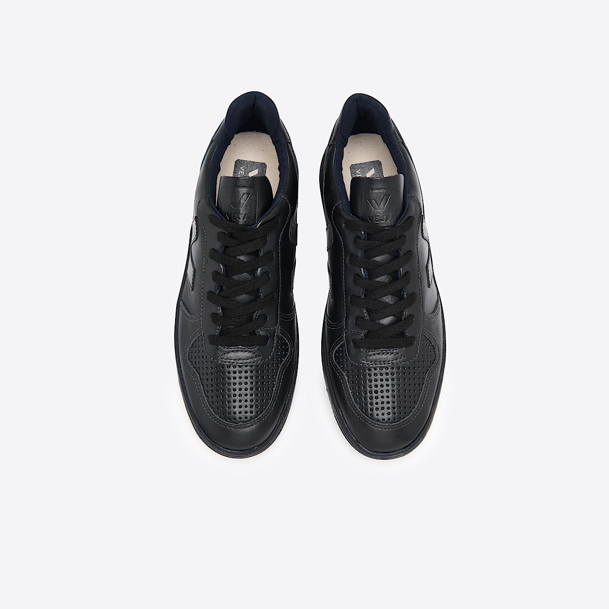 veja sneakers v-10 leather black VX0200001 Top view