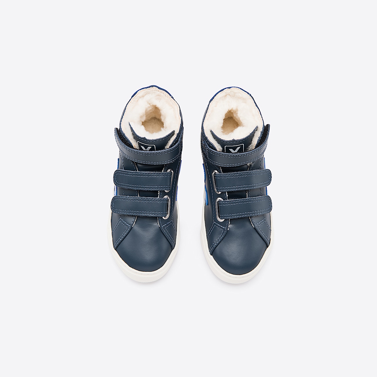 veja sneakers small-esplar-mid-fur forro azul MF0801708 Top view