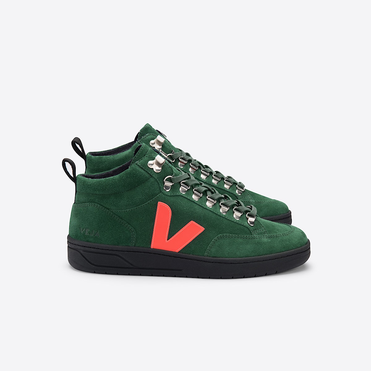 veja sneakers roraima suede green QR0301962 Lateral view