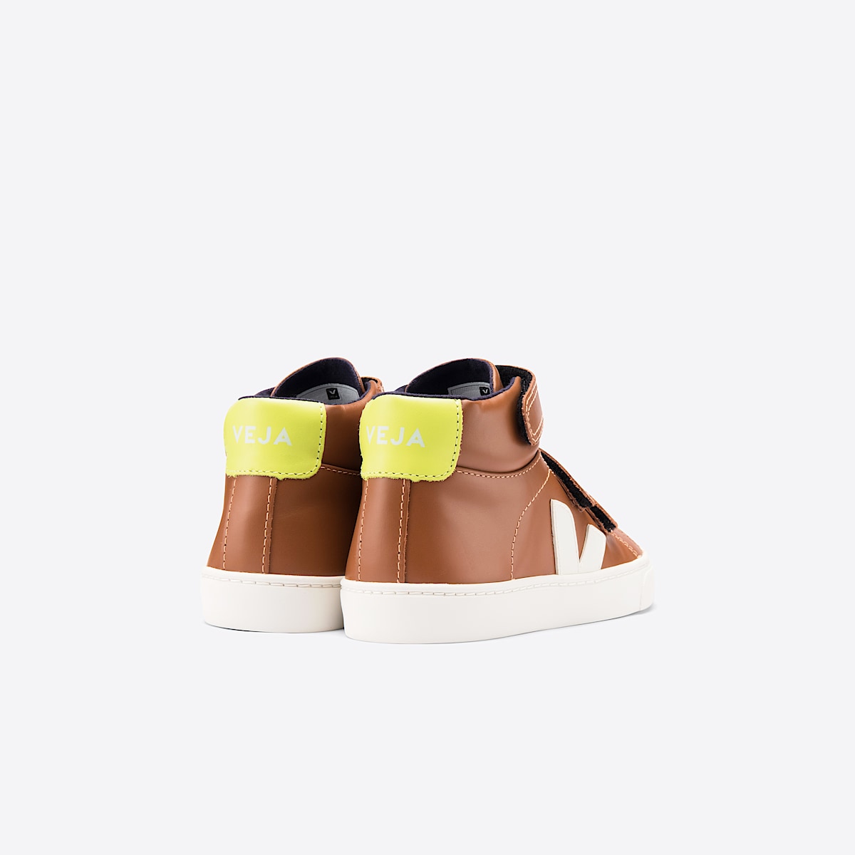 veja sneakers small-esplar-mid cuir marron MV0202043 Back view