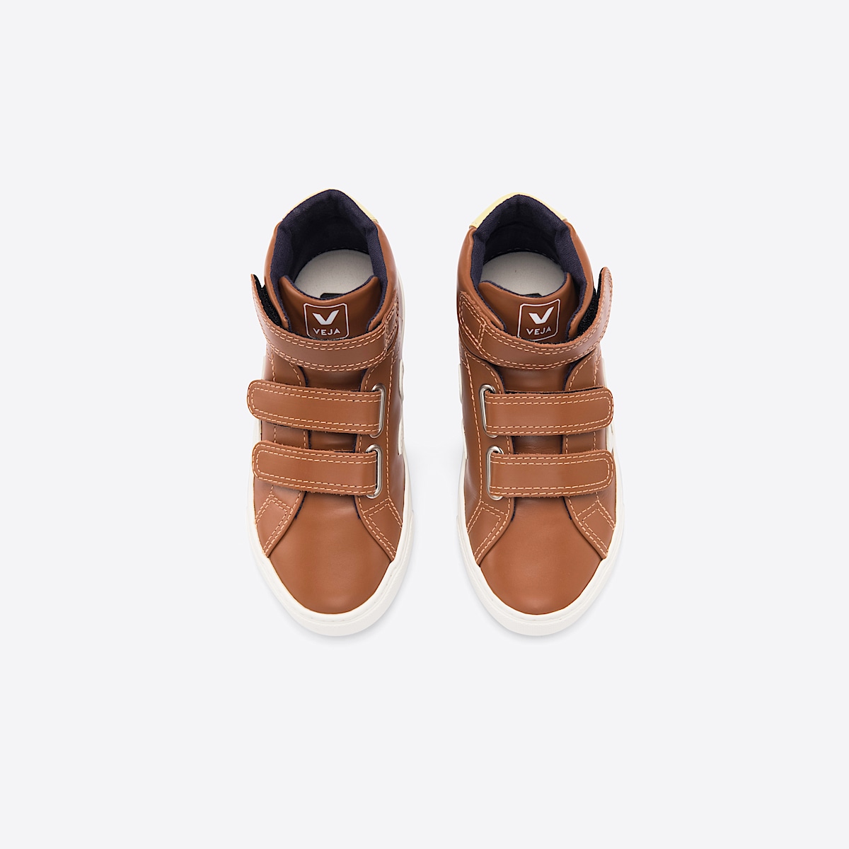 veja sneakers small-esplar-mid cuir marron MV0202043 Top view