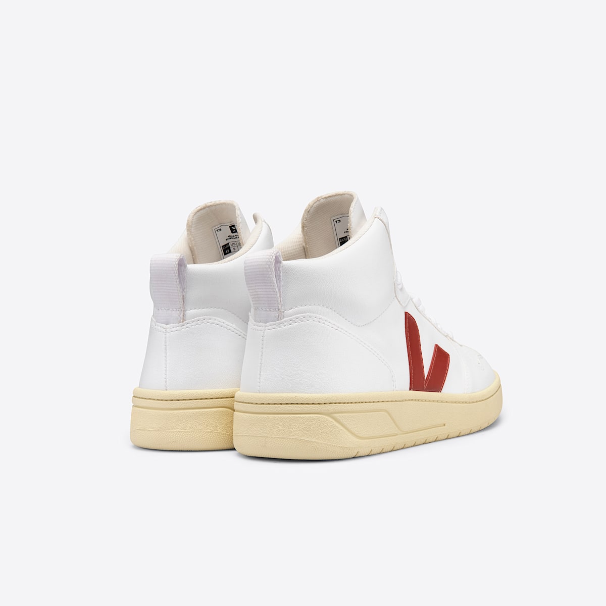 veja sneakers v-15 vegan white VQ0702665 Back view